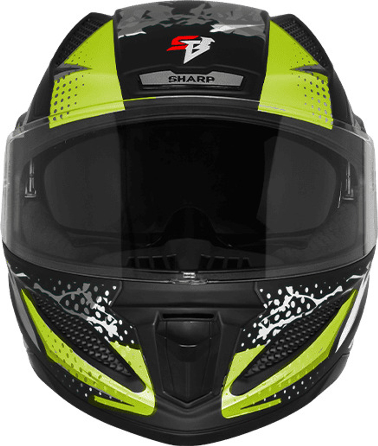 Image of Steelbird Air SBH-25 ISS SHARP ALBUS Motorsports Helmet