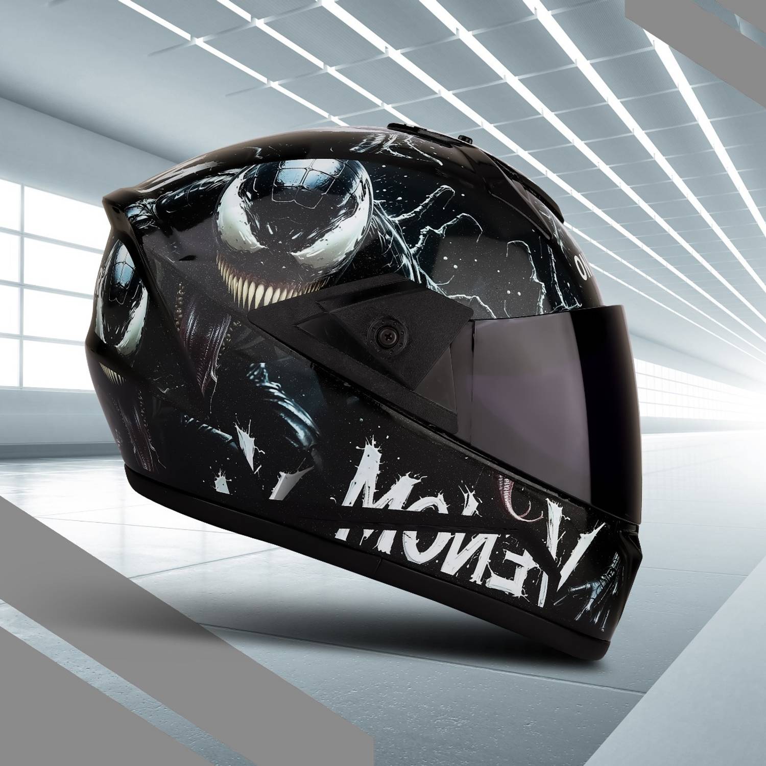IRONVAULT Fighter ABS Material Motorbike Helmet - Image 1