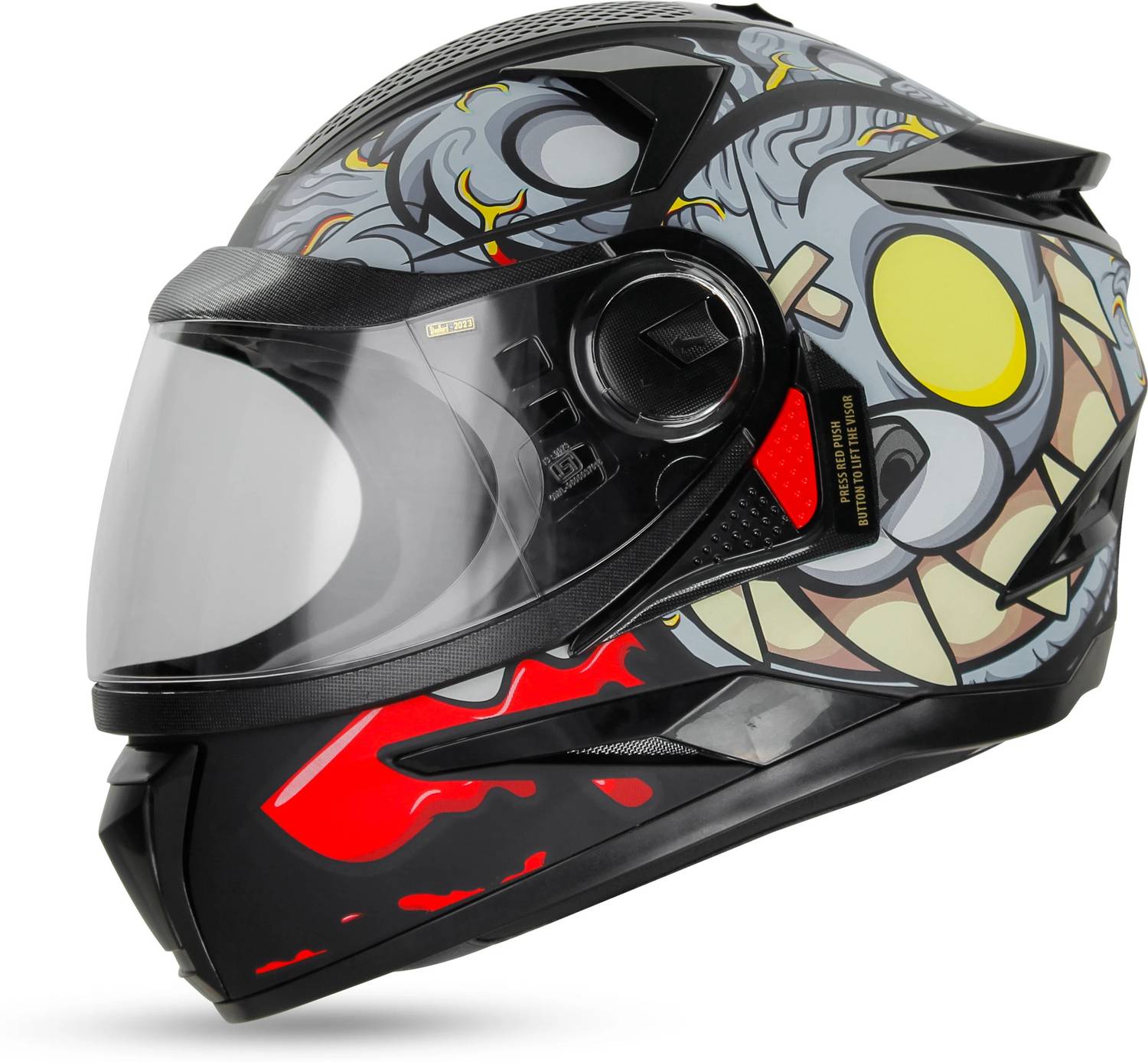 Steelbird SBH-17 Rabbit ISI Certified Full Face Graphic Helmet