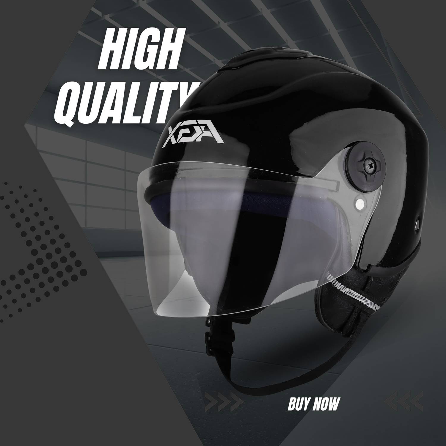 Agx Alpha Track with Anti UV PC Visor ABS Material Unisex Motorbike Helmet