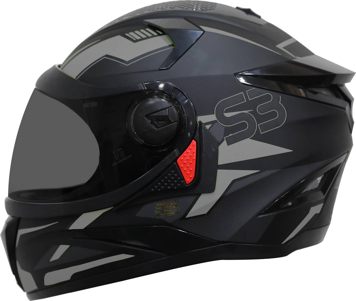 Steelbird SBH-17 Terminator Full Face Graphic Motorbike Helmet - Image 4