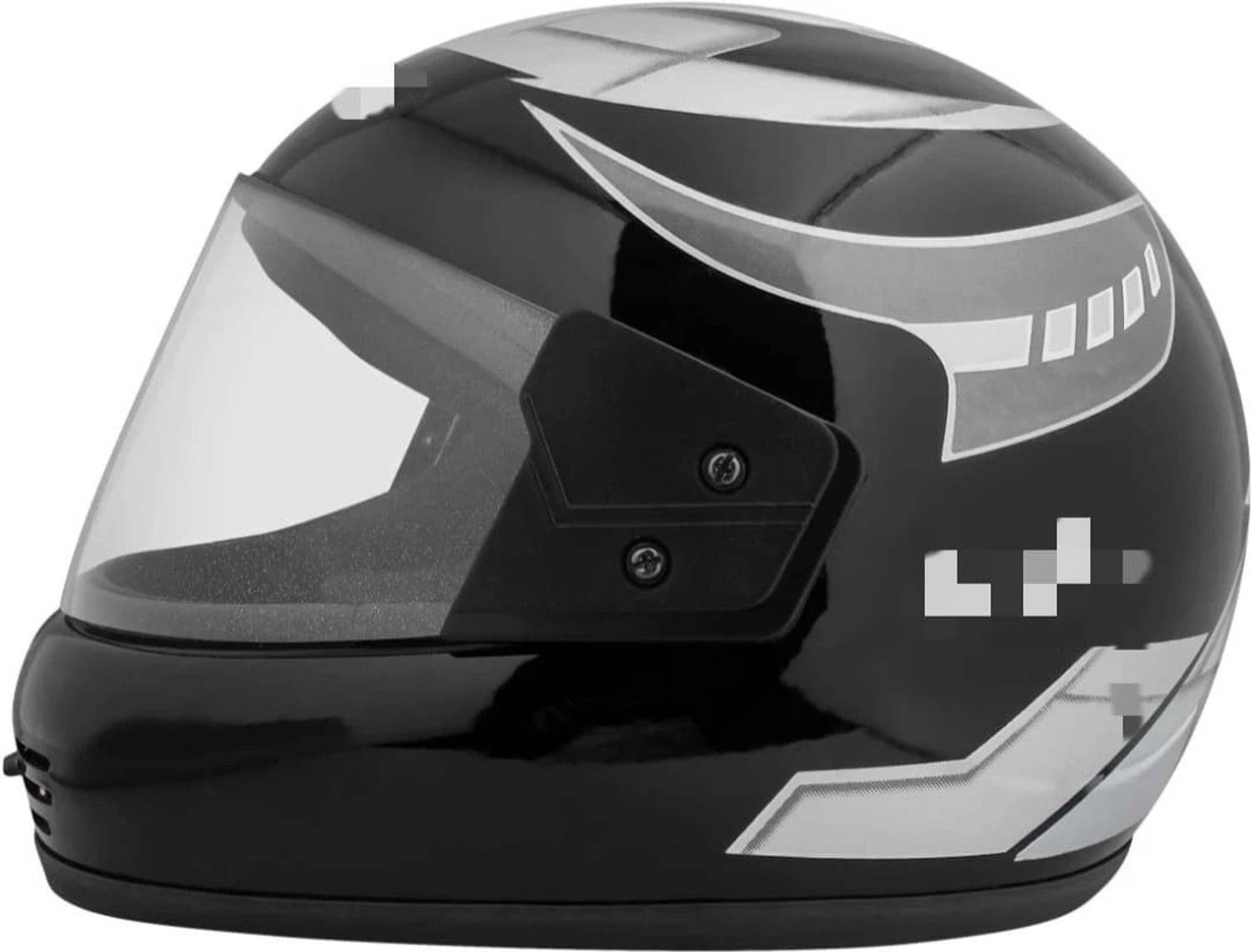 ASDH FULL FACE HELMET(ISI APPROVED) Motorbike Helmet SIlver Motorbike Helmet