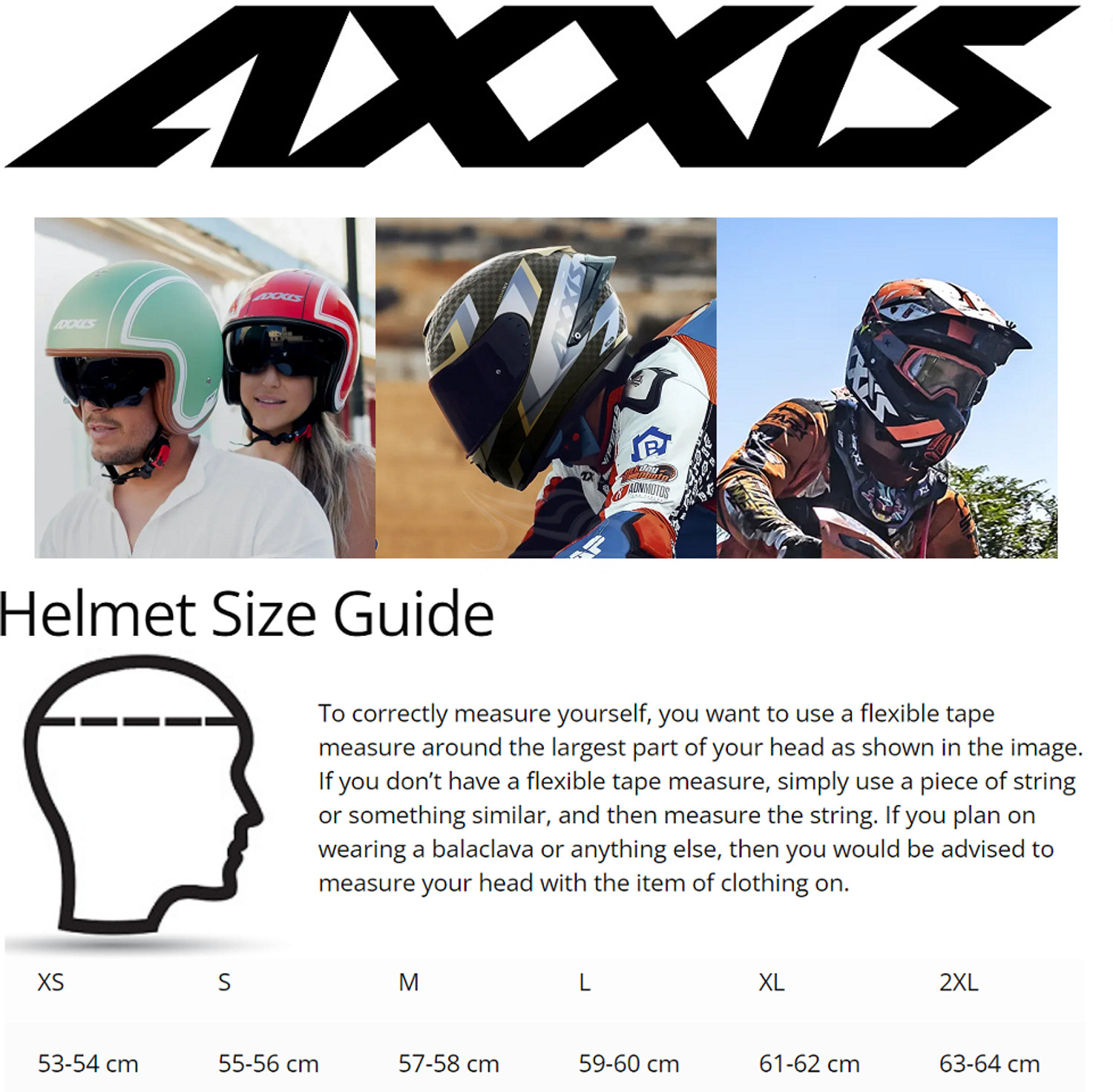 Image of Axxis Segment Motorbike Helmet