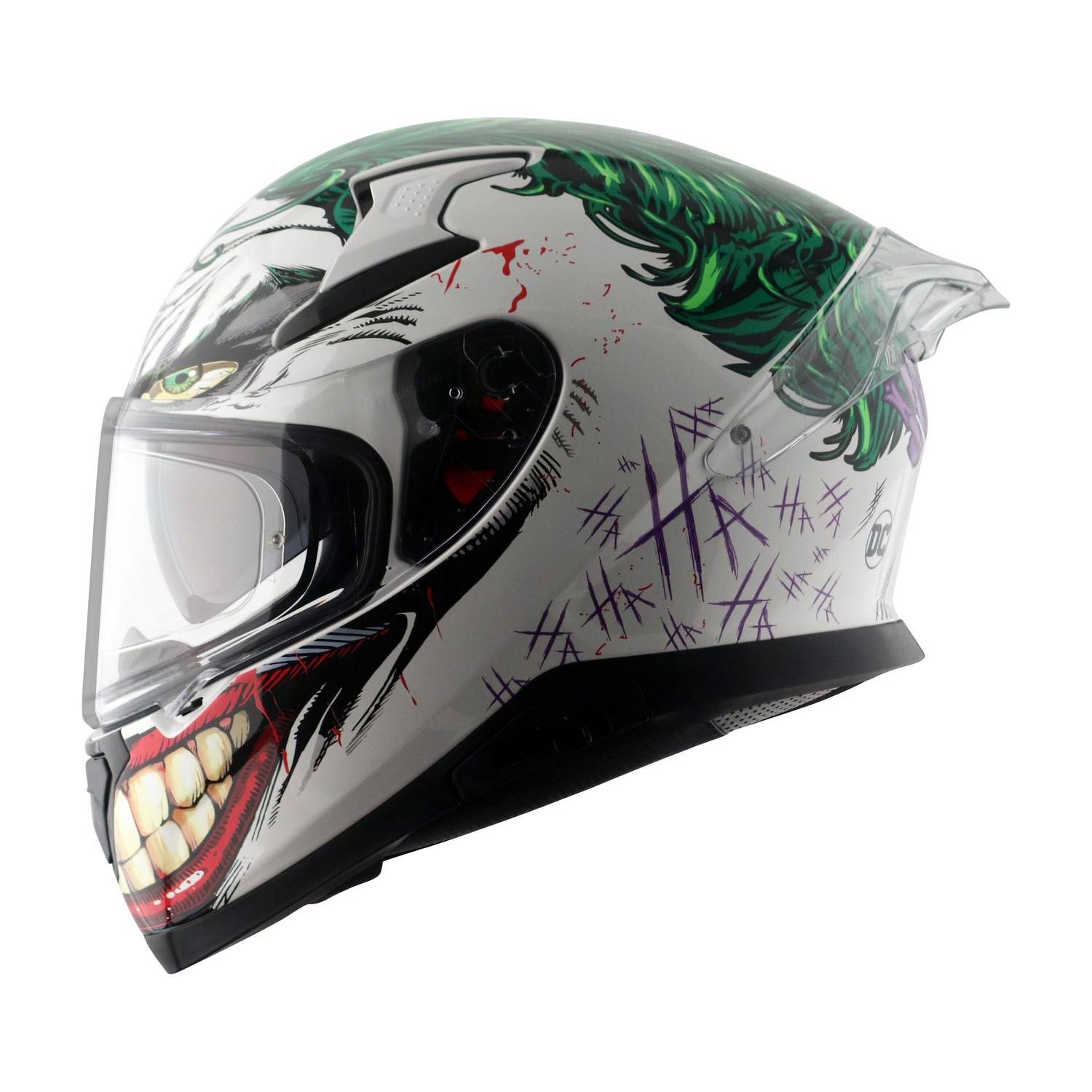 Axor Apex Joker Motorbike Helmet White - Image 1