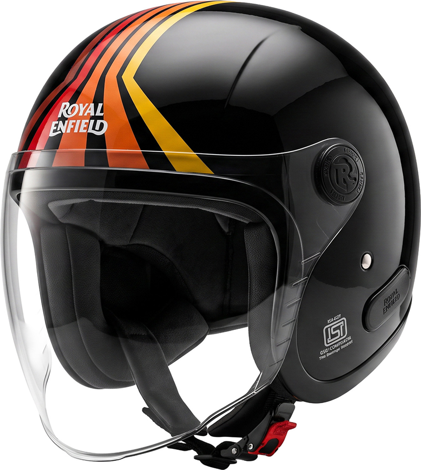 Image of ROYAL ENFIELD REDDITCH RIDE MORE Open Face ISI & DOT Motorbike Helmet Motorbike Helmet
