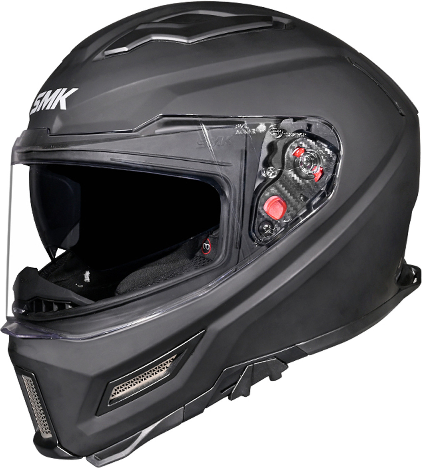 Image of SMK AGNAR SOLID ISI, DOT & ECE 06 Certified Helmet with Dual Visor Motorbike Helmet