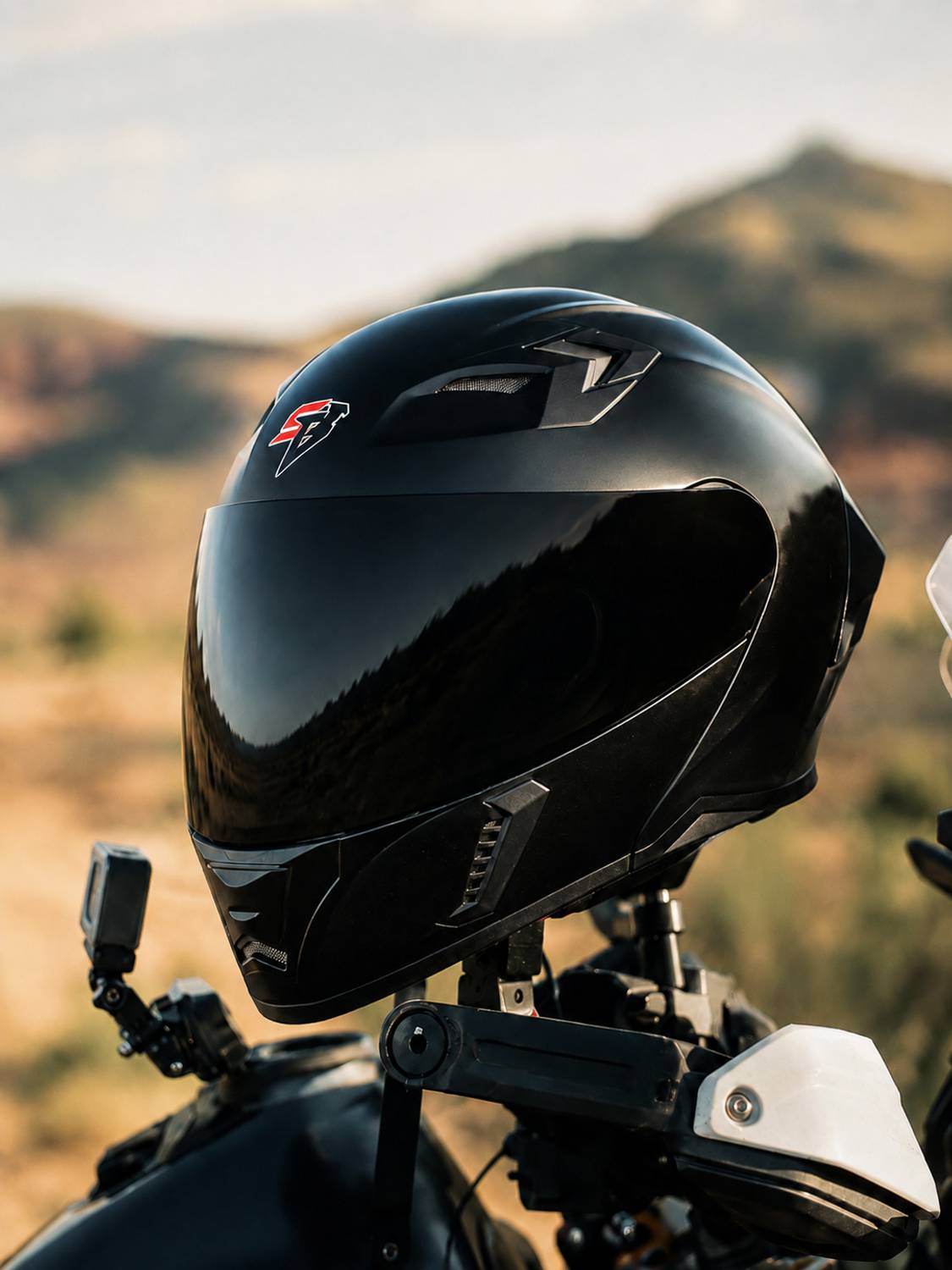 Steelbird Air SBA-20 Motorbike Helmet Black