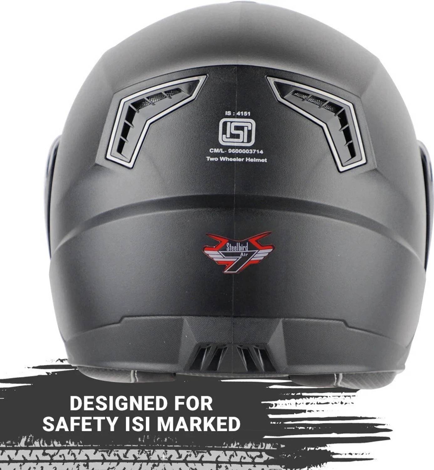 Steelbird SBA-7 7Wings Flip-Up Motorbike Helmet - Image 3