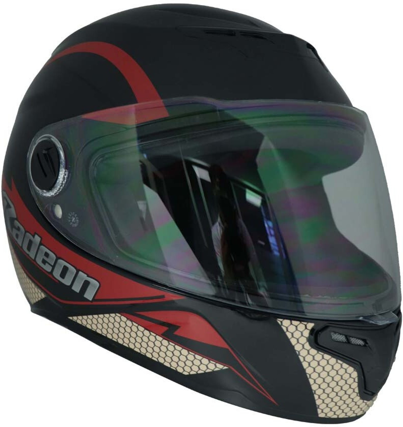Image of TVS Helmet Radeon FF FX20 Red X Large Motorbike Helmet