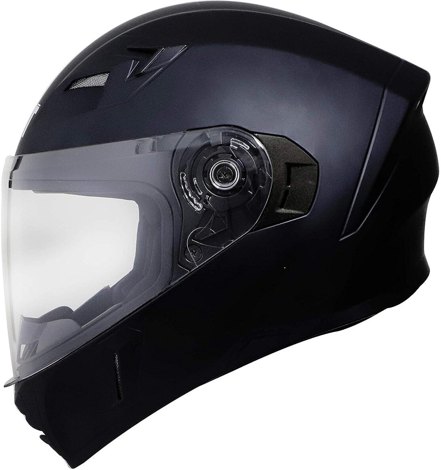 Image of Steelbird SBA-21 Raptor Hi-Quality ISI Certified Full Face (Black-Visor) Big Size 620 MM Motorbike Helmet (Black)