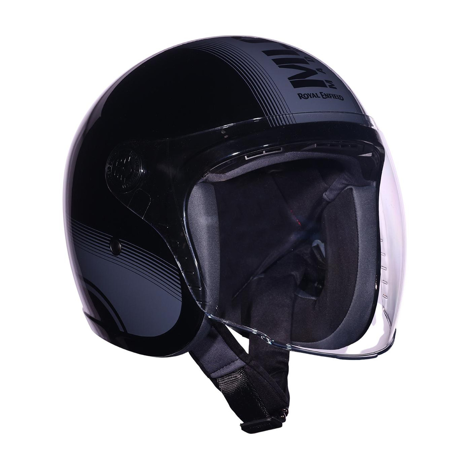 Image of ROYAL ENFIELD Redditch MLG 1901 Open Face Helmet with Visor | ISI Certified | For Men & Women Motorbike Helmet