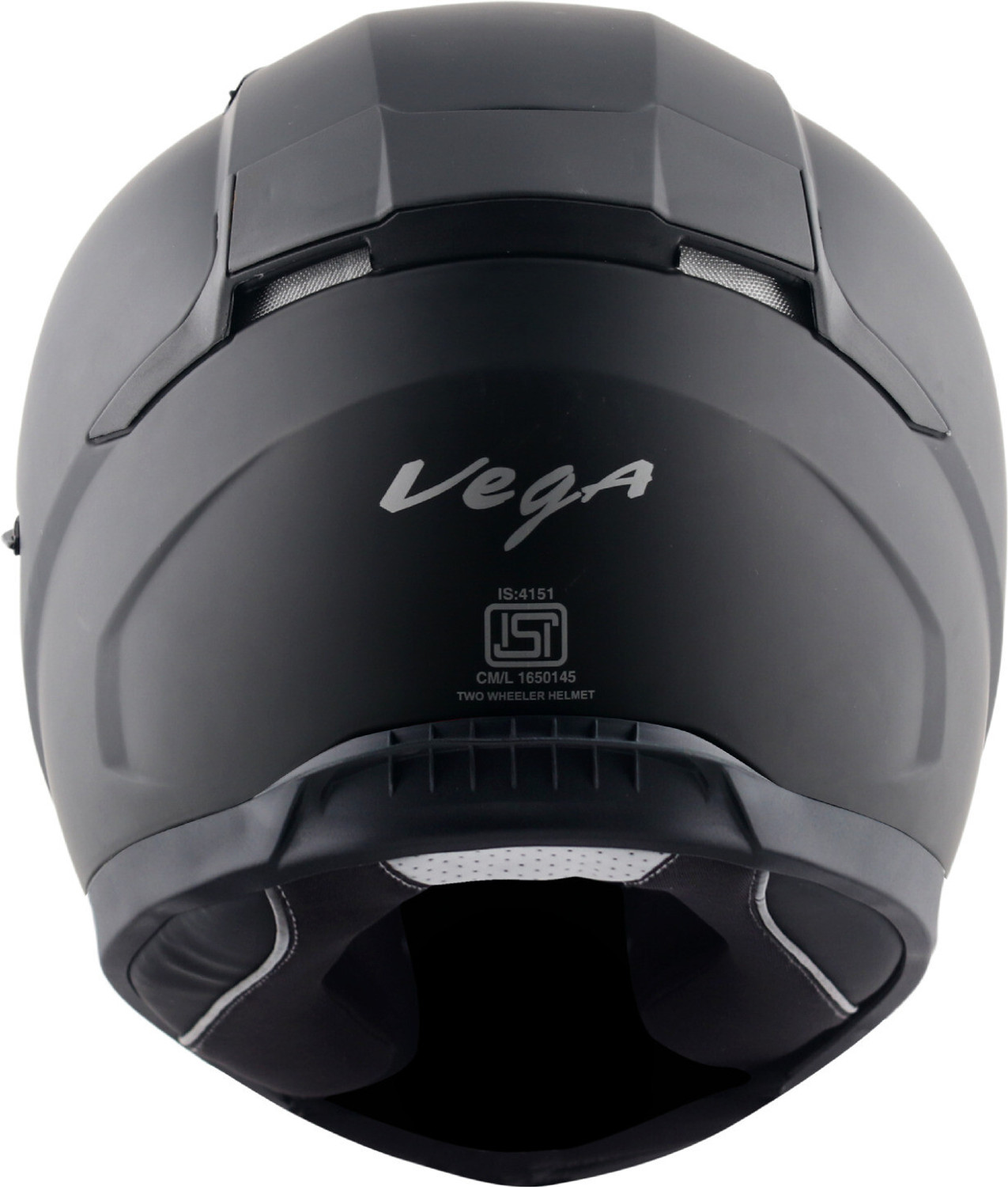 Image of VEGA Rapid DV with Spoiler and Extra Smoke Visor Motorbike Helmet