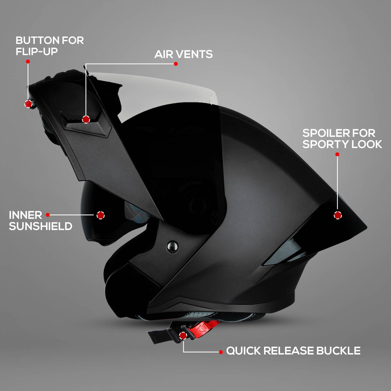 Steelbird SBA-20 7Wings Flip-Up Helmet - Image 3
