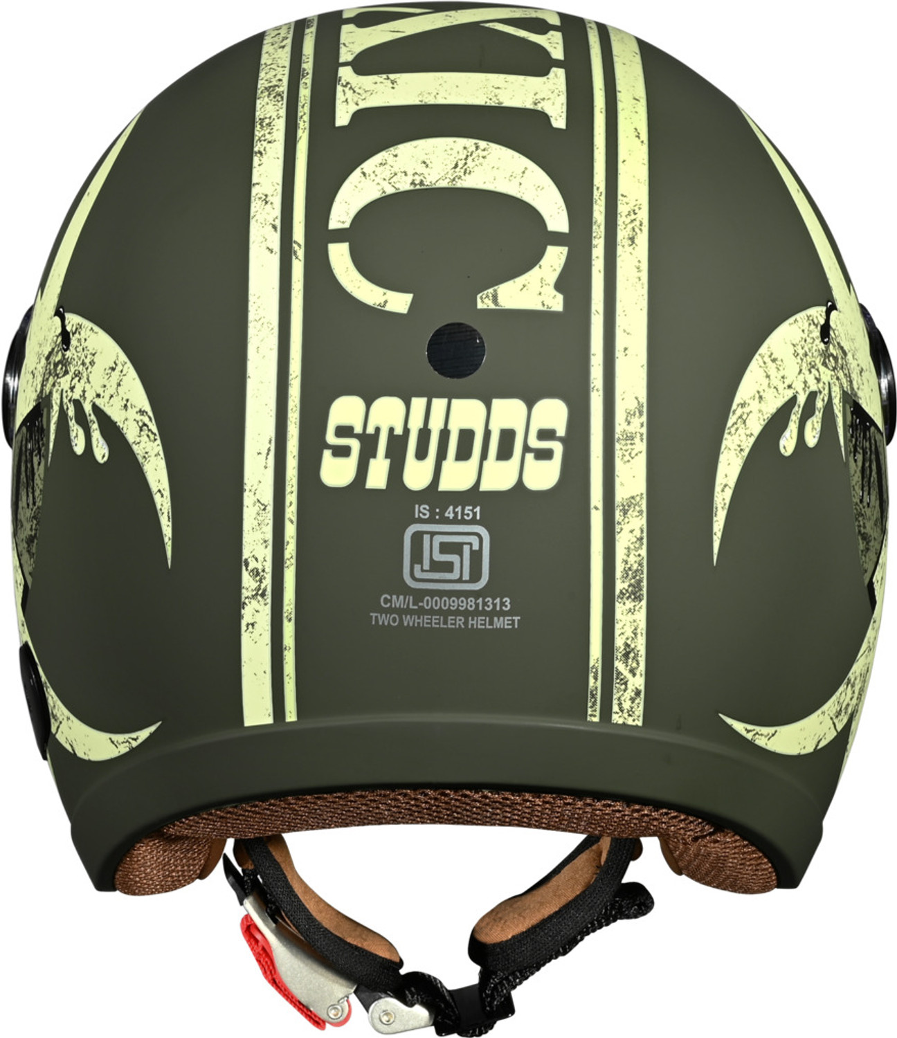 Image of STUDDS Jet Toxic Open Face ISI Certified Helmet for Men and Women Motorbike Helmet
