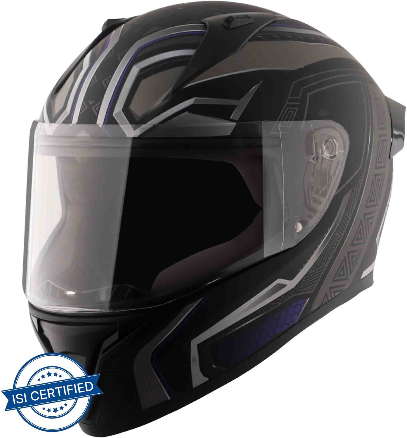 Image of VEGA Bolt Marvel Black Panther Edition Motorbike Helmet
