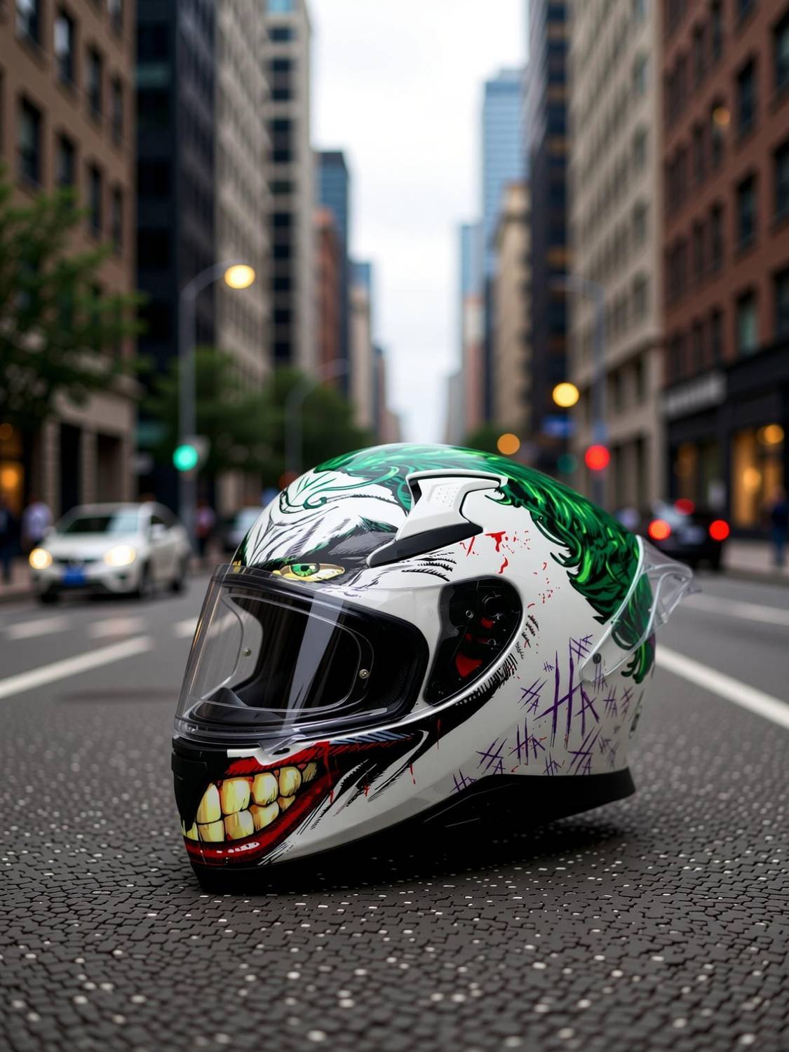 Axor Apex Joker Motorbike Helmet White - Image 2