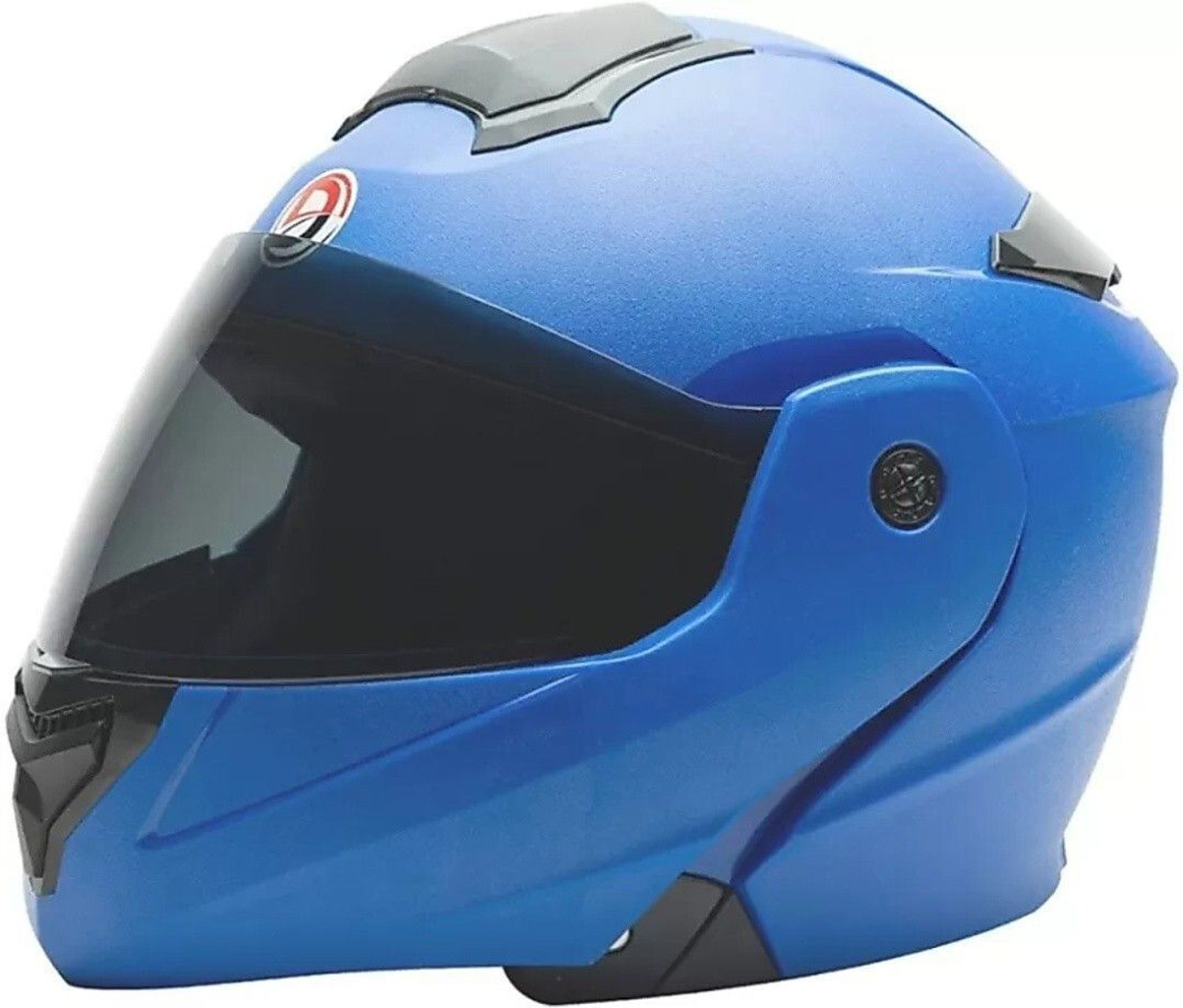 Image of RACING Deletion Flipup ISI with Polycarbonate Visor Motorbike Helmet (Blue)