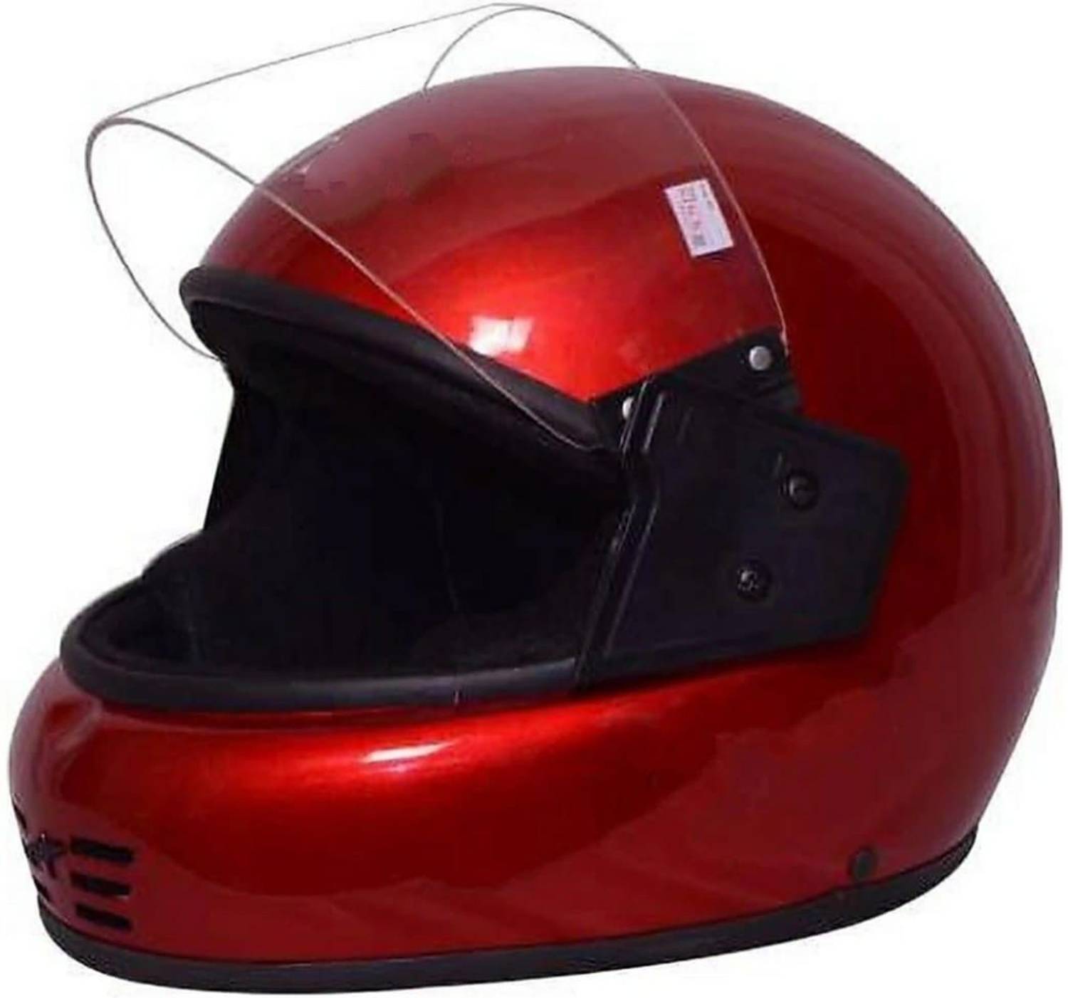 3eiye`s CORBY LITE PLAIN ( ISI CERTIFIED ) (Glossy Red) Motorbike Helmet