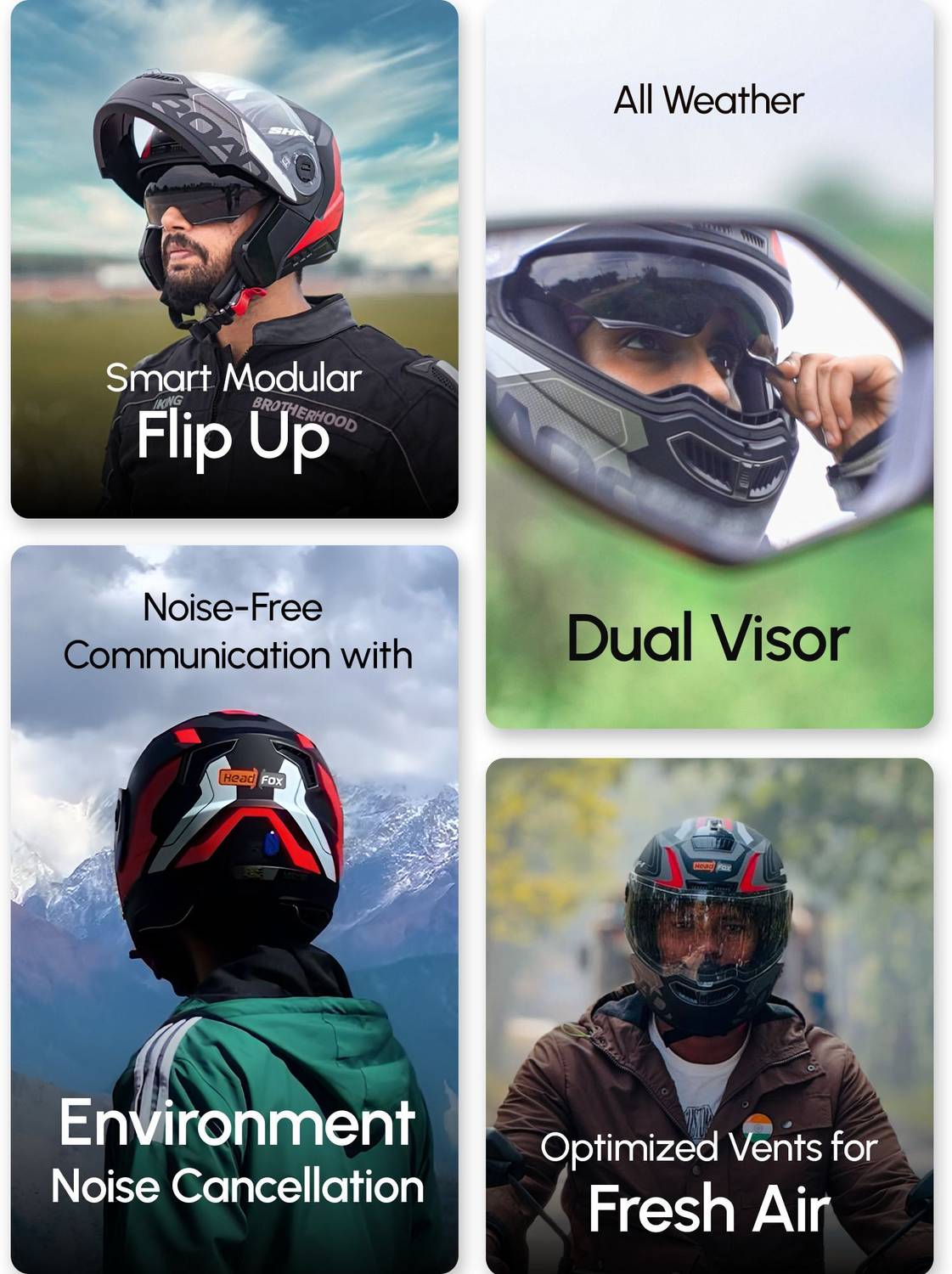 HEADFOX N2 Air 7 Smart Bluetooth Helmet - Image 3