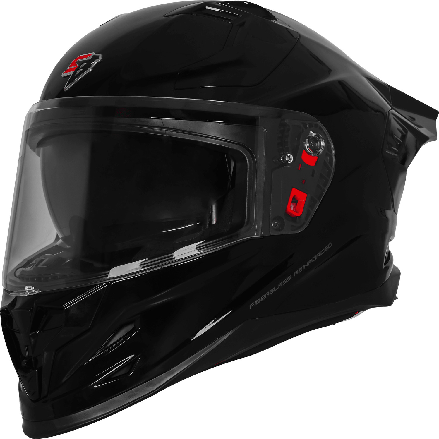Image of Steelbird Air SBH-61 ISS SXE Glossy Black Full Face TPE EDITION With Extra Visor 580MM Medium Motorsports Helmet