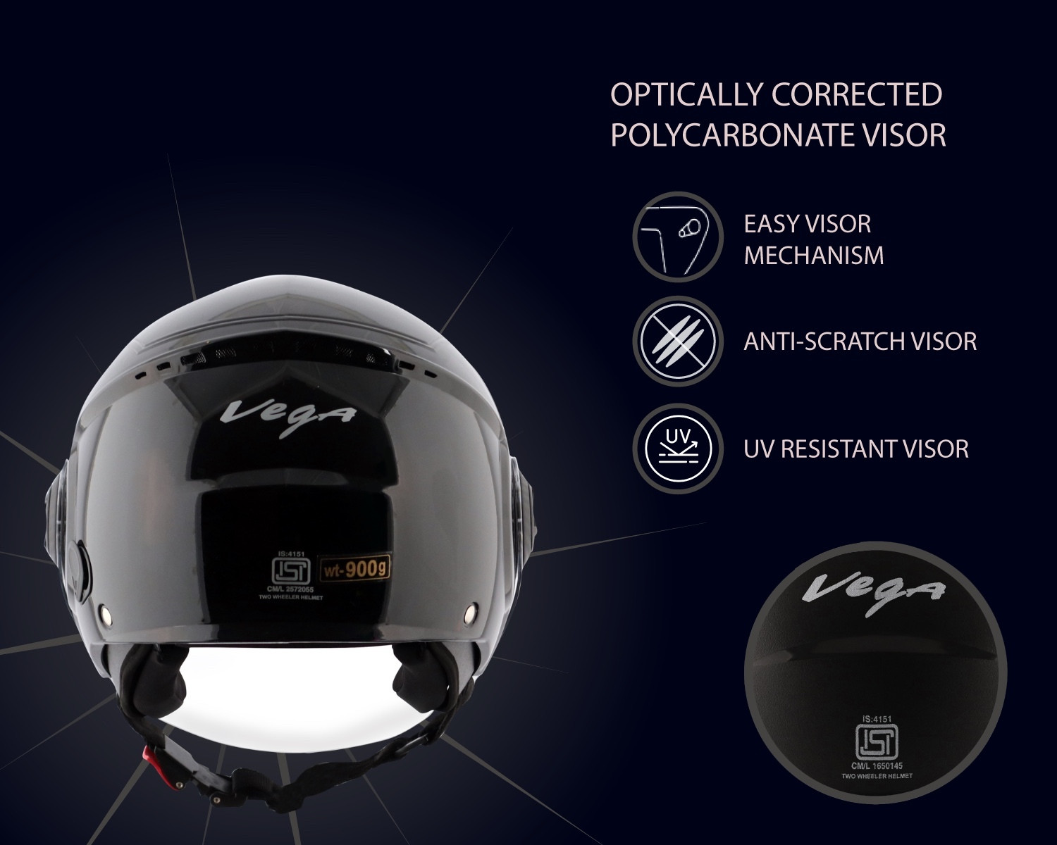 Image of VEGA Blaze Dx Motorbike Helmet