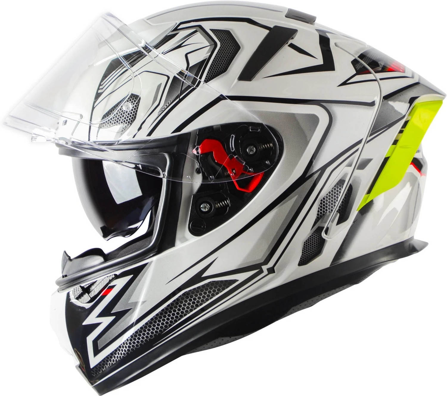 Image of IGNYTE IGN-4 Racer ISI /DOT Certified Full Face Graphic Helmet with Inner Sun Shield Motorbike Helmet