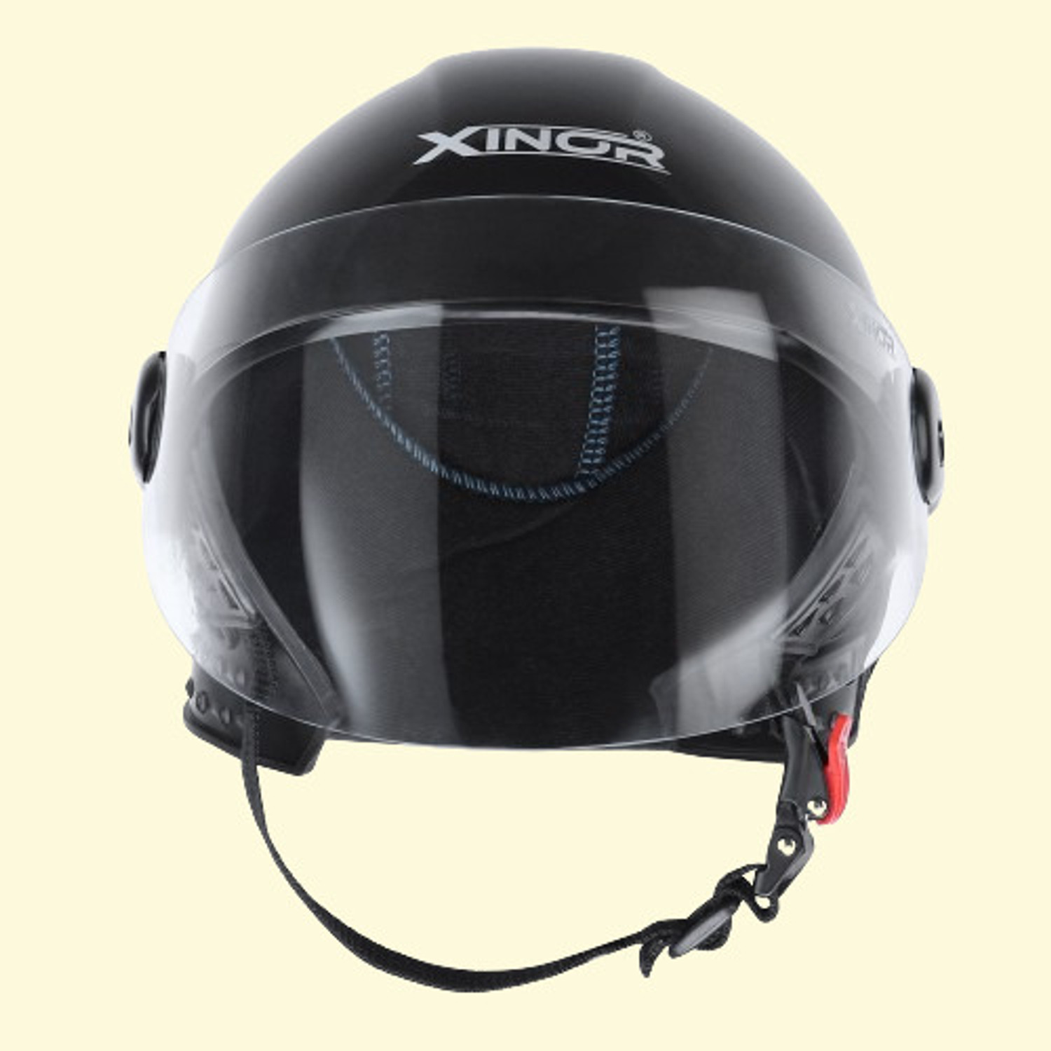 Image of Xinor Nexo Half Helmet for Scooty & Motorbike with Clear Visor Motorsports Helmet