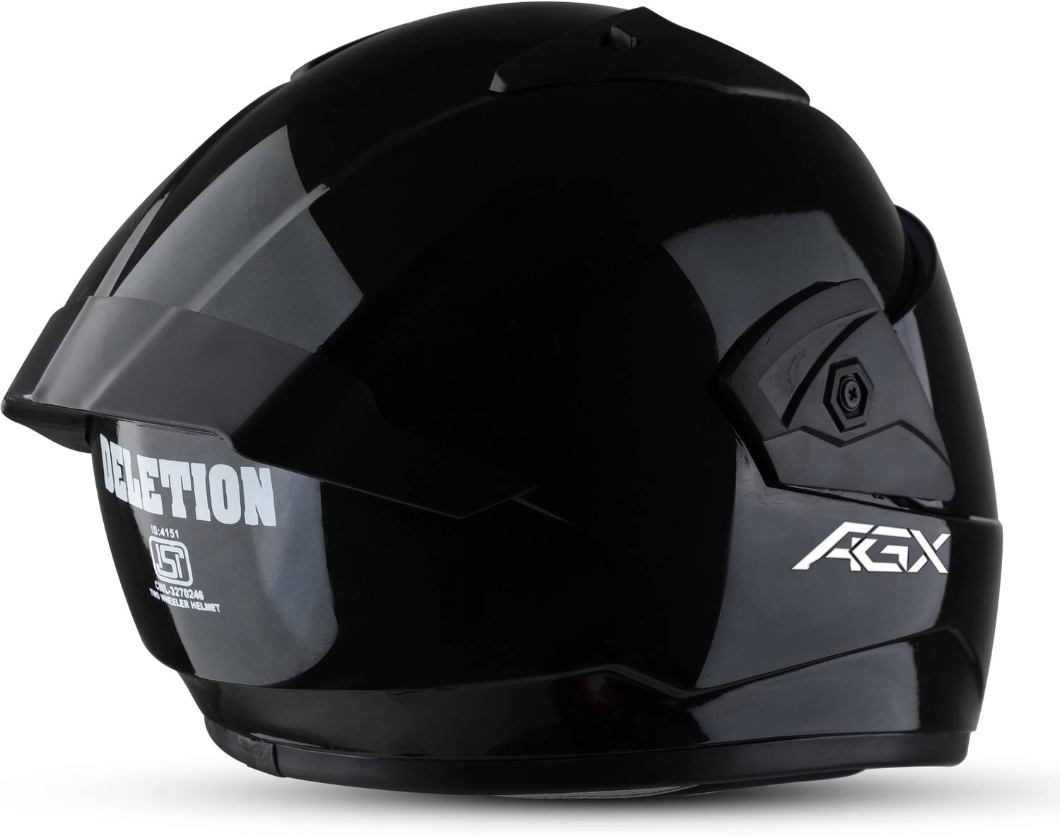 FOROLY Wonder All Black Motorbike Helmet - Image 5