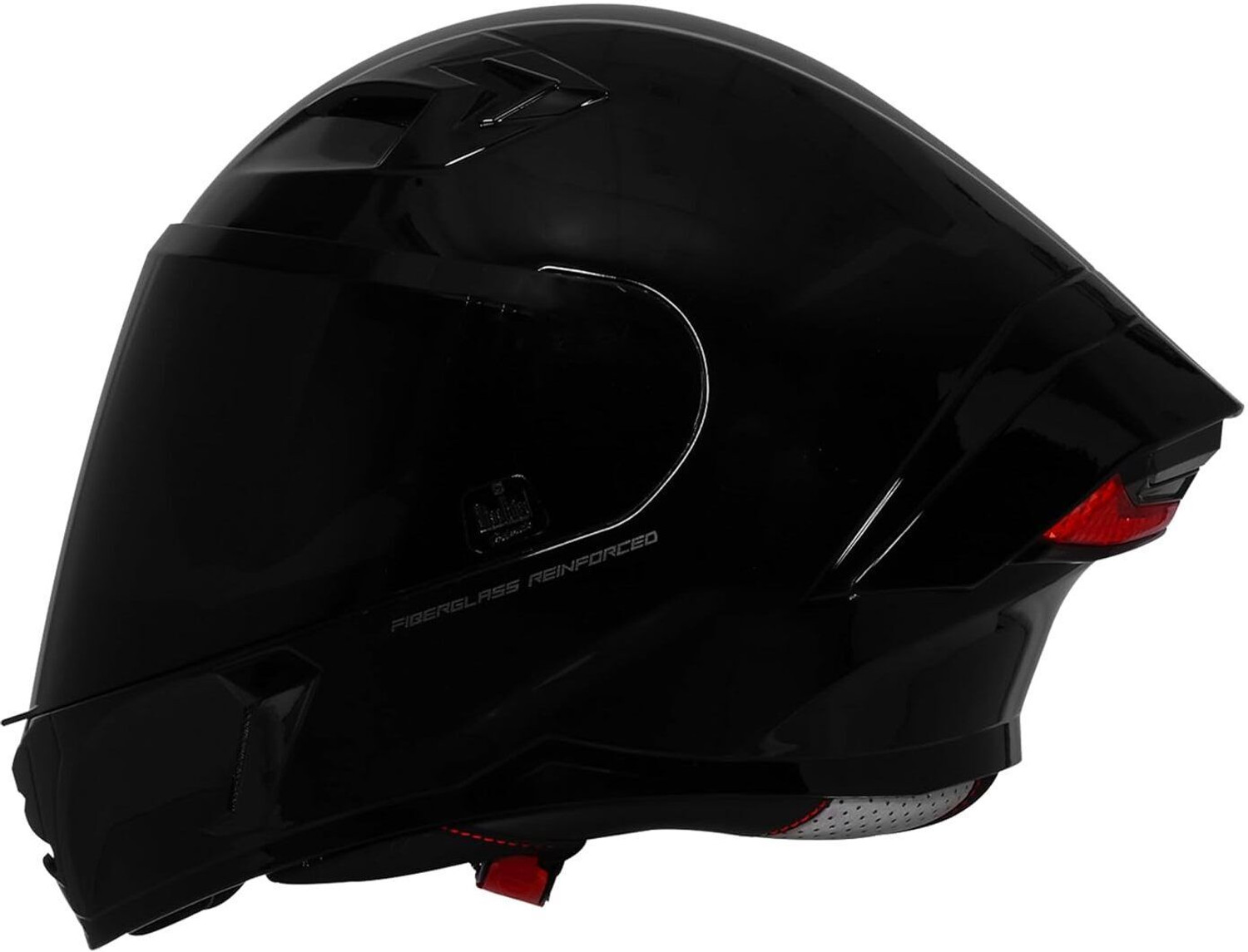 Image of Steelbird Air Sba-11 ISS Tornado Dot & ISI Certified Full Face with Red Reflector Medium Motorsports Helmet