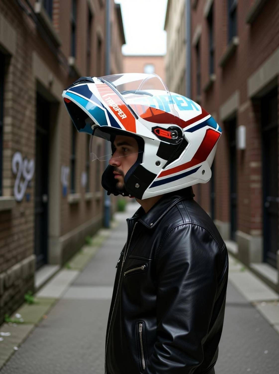 STUDDS Trooper D1 Flip-up Full Face Helmet - Image 2