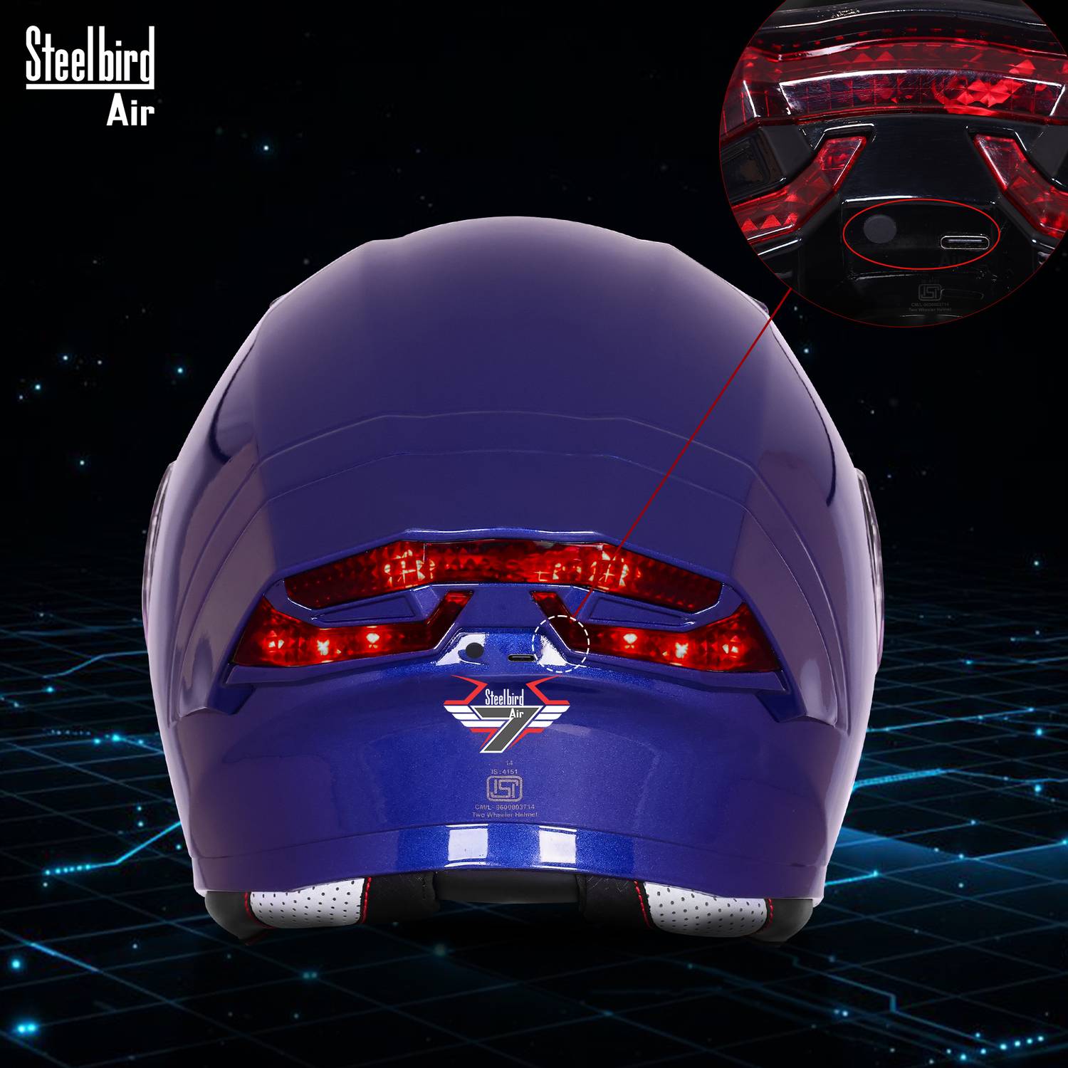 Steelbird SBA-11 7Wings LT Full-Face Helmet - Image 5