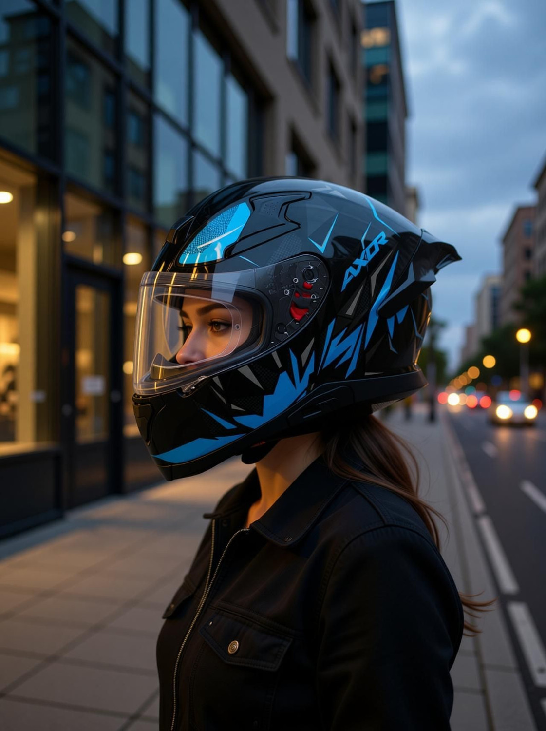 Image of Axor Apex Hunter Motorbike Helmet