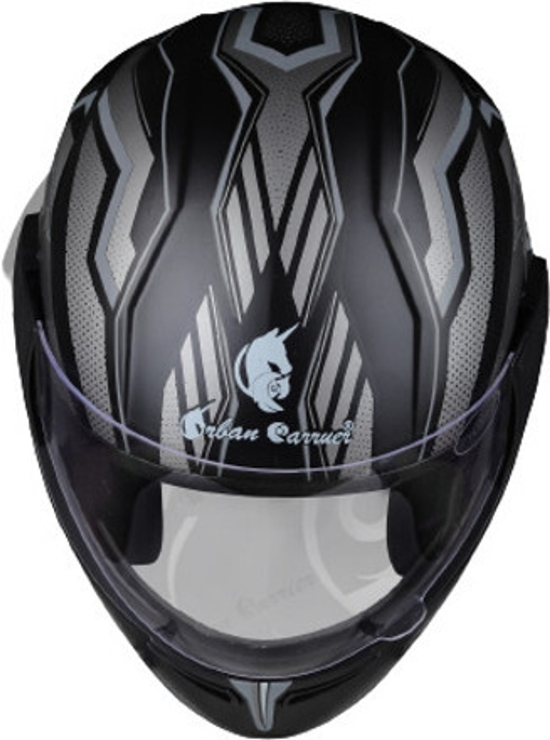 Image of urban carrier ABS Material Full Face Stylish Helmet with Clear Visor For Men(D15) Motorbike Helmet