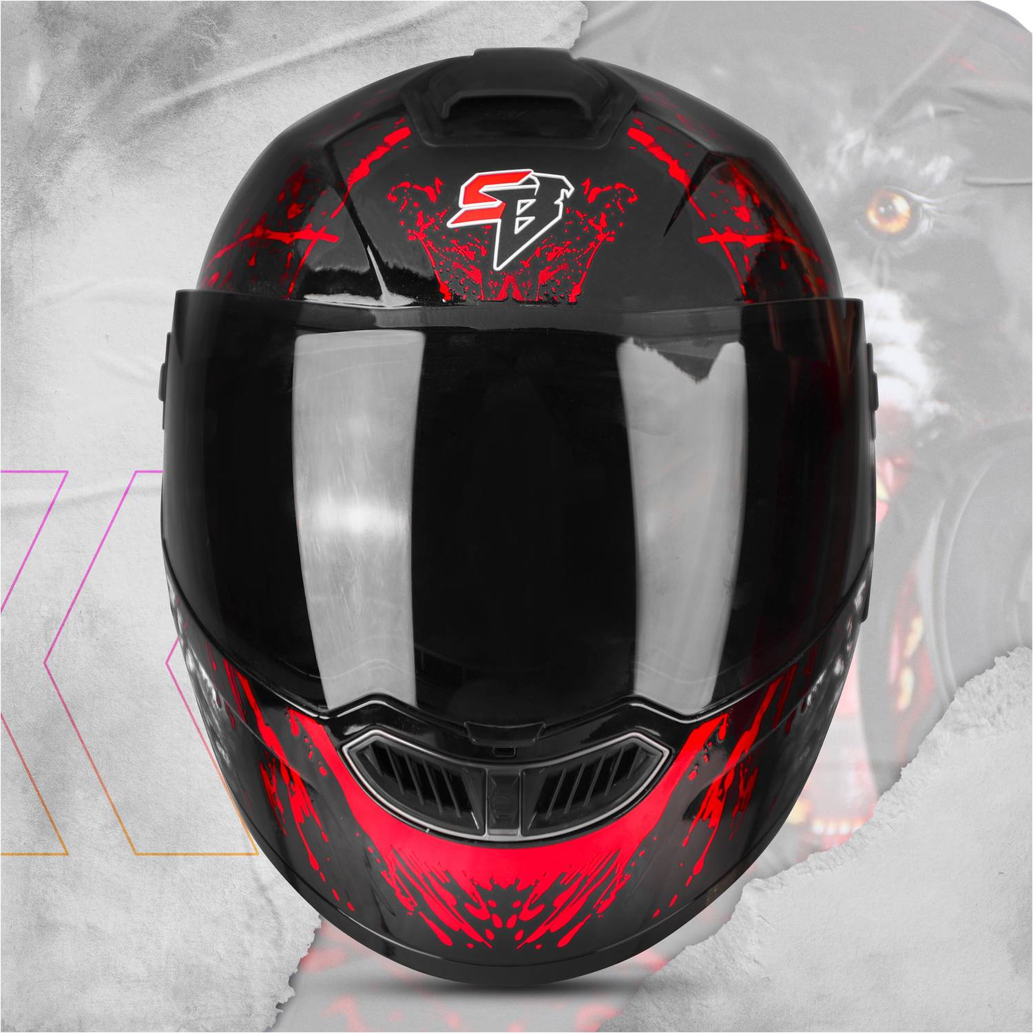 Steelbird SBA-8 Roar Flip-Up Helmet - Image 4