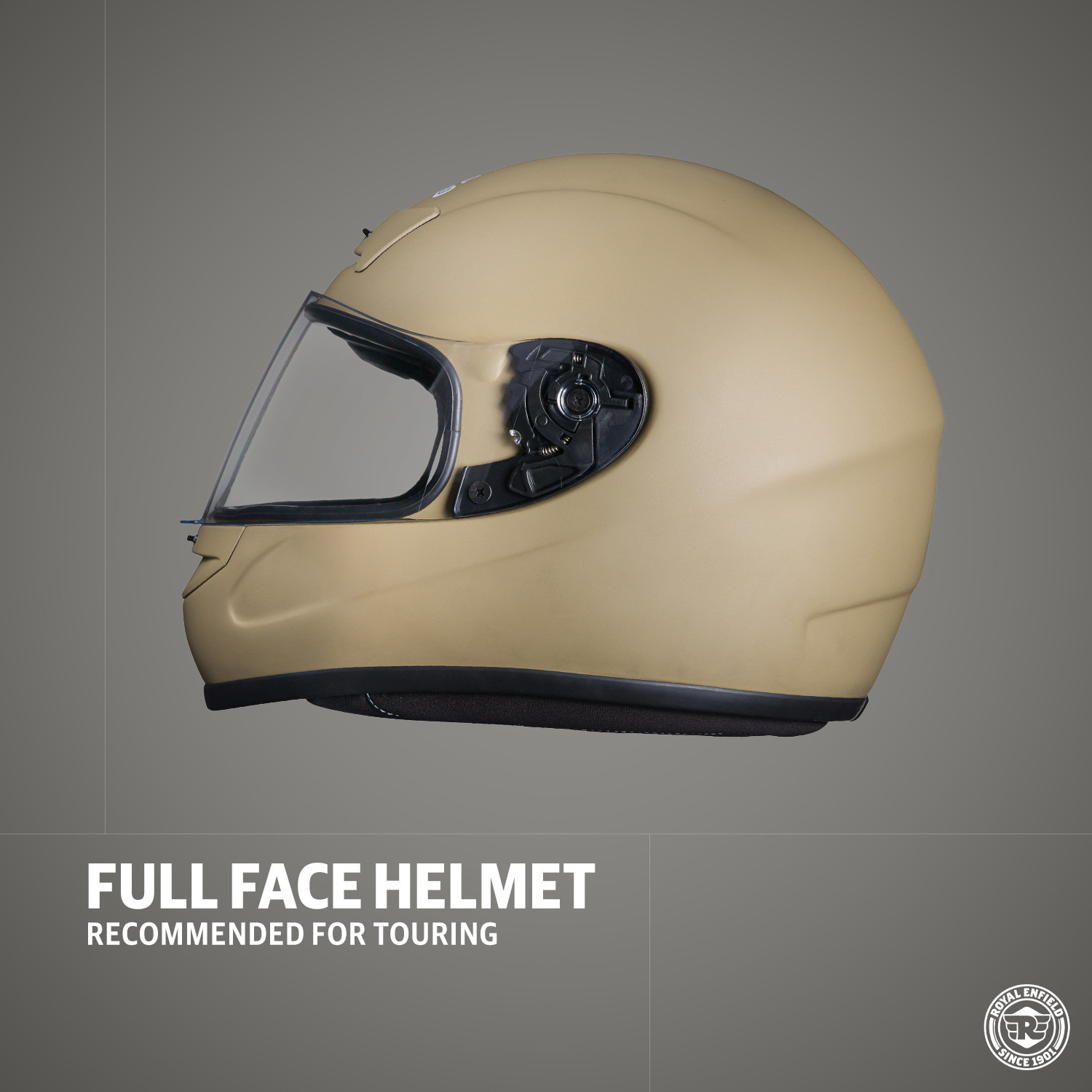 Image of ROYAL ENFIELD Old Madras Full Face with Visor Motorbike Helmet