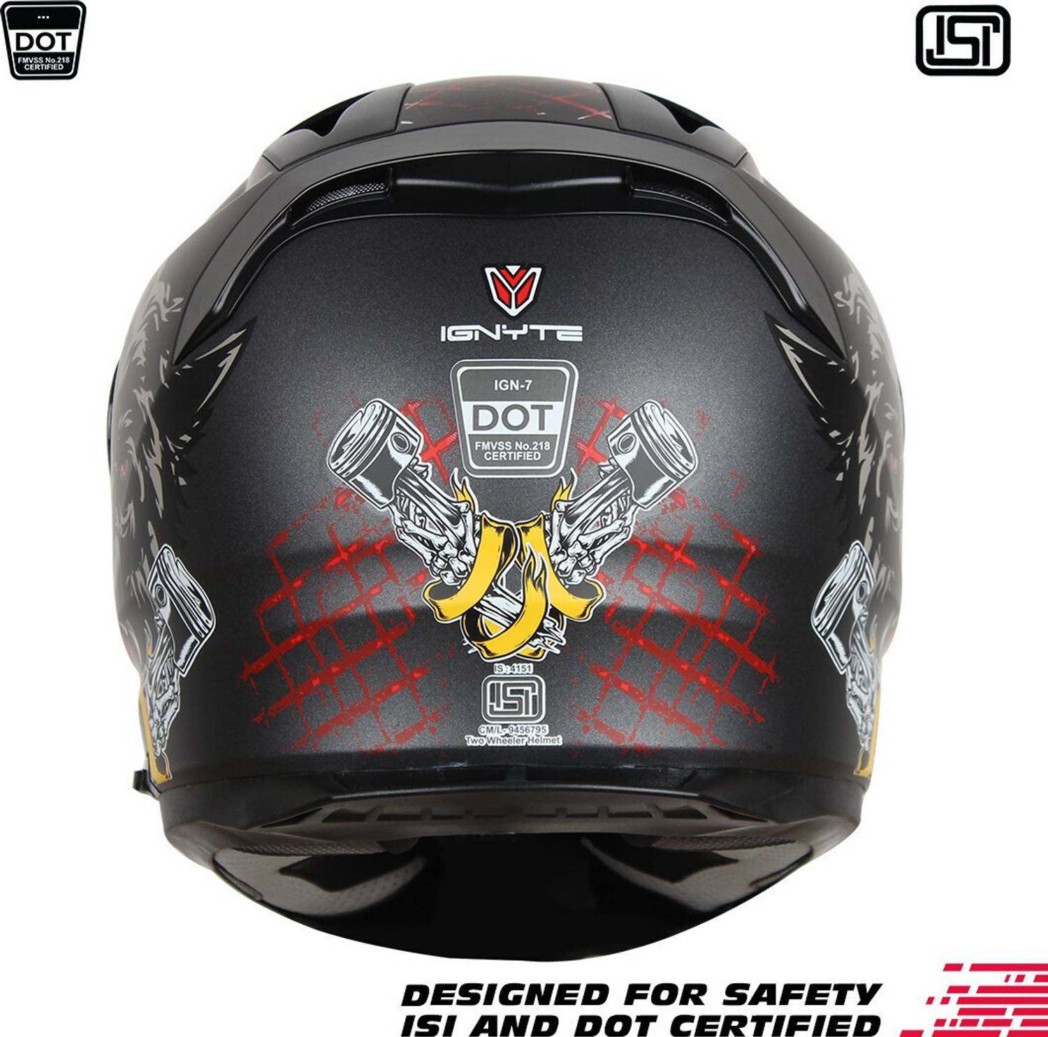 IGNYTE IGN-7 Wolf Run Full Face Helmet - Image 5