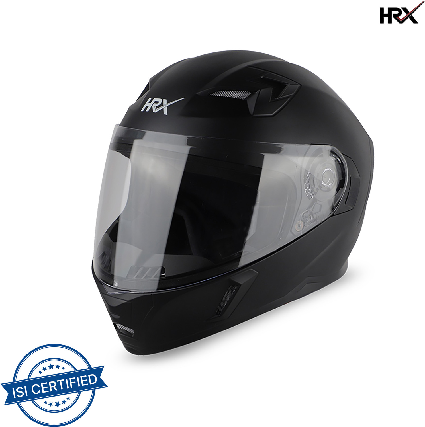 Image of HRX COMBAT Full Face Clear Visor Air ventilated ISI Marked Motorbike Helmet