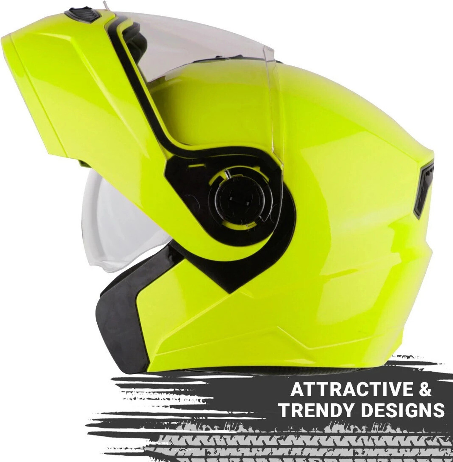 Image of Steelbird SBA-7 7Wings ISI Certified Flip-Up Helmet for Men and Women Motorbike Helmet