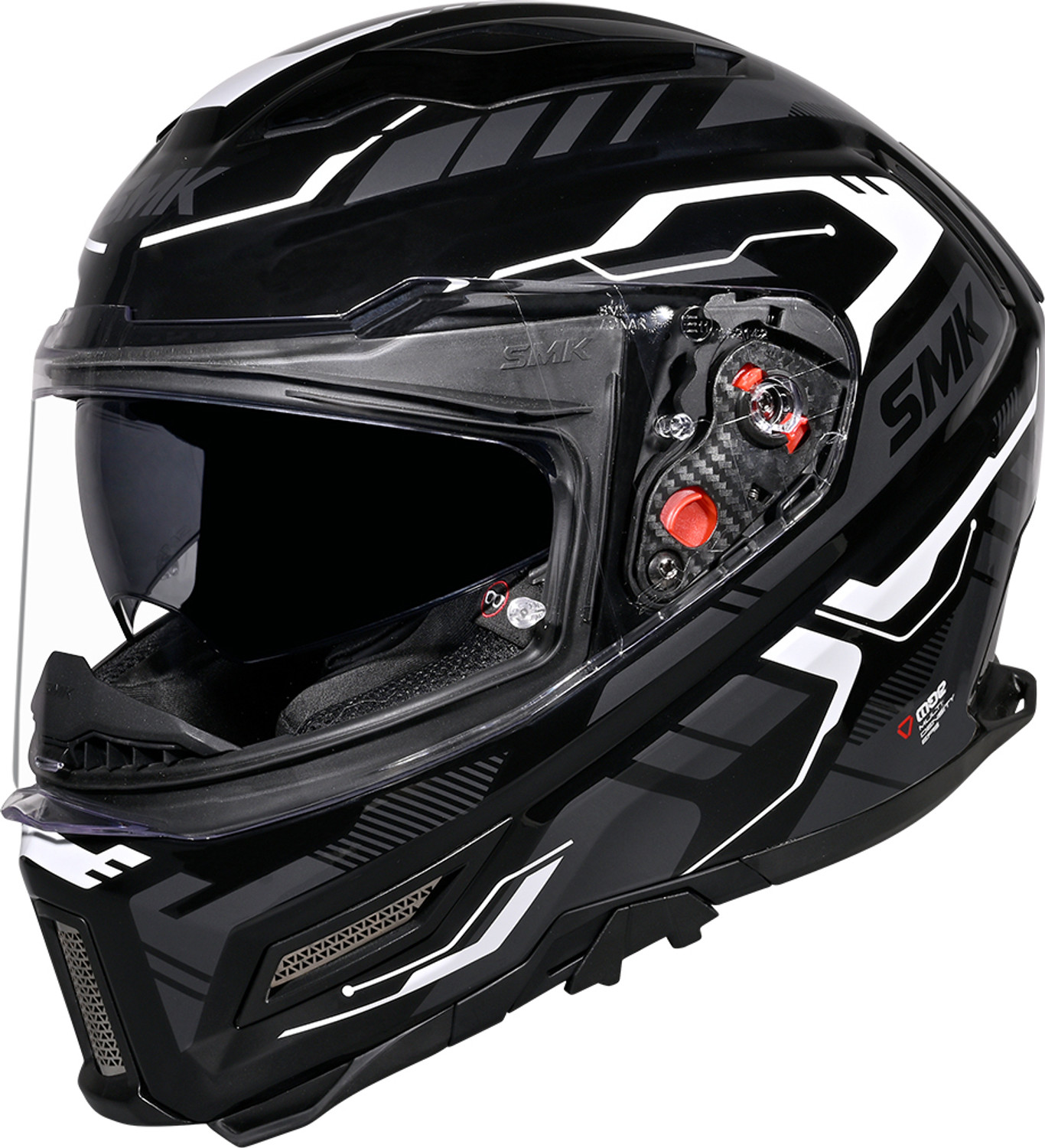 Image of SMK AGNAR TEKTRON ISI, DOT & ECE 06 Certified Helmet with Dual Visor Motorbike Helmet