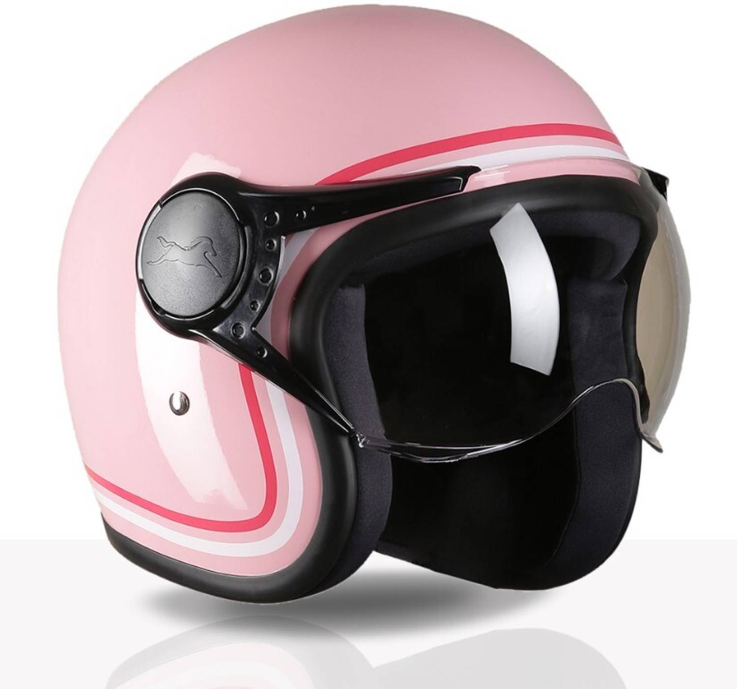 TVS MissFit Women's Motorbike Helmet - Pink - Image 4