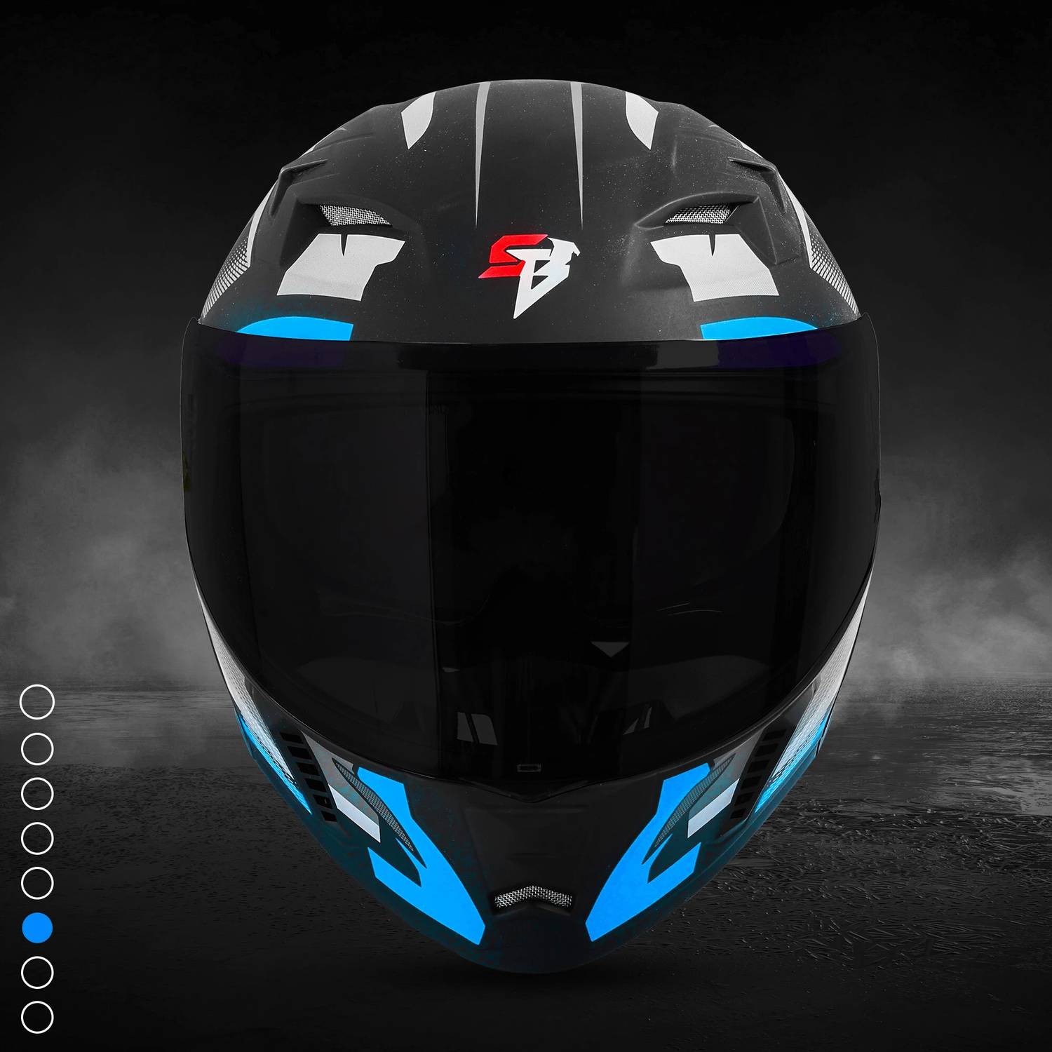 Steelbird SBA-20 Hunt Flip-Up Graphic Helmet - Image 5