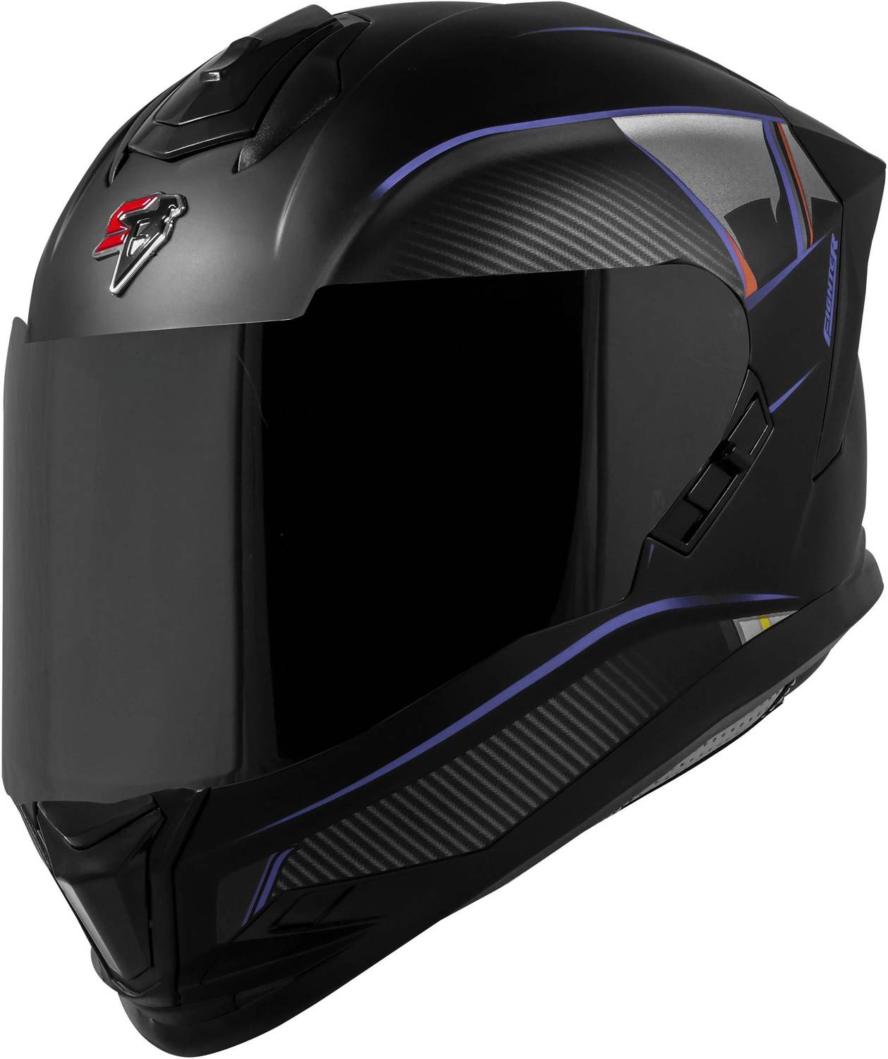 Steelbird SBH-57 Carbon Fighter Full Face Helmet - Image 1