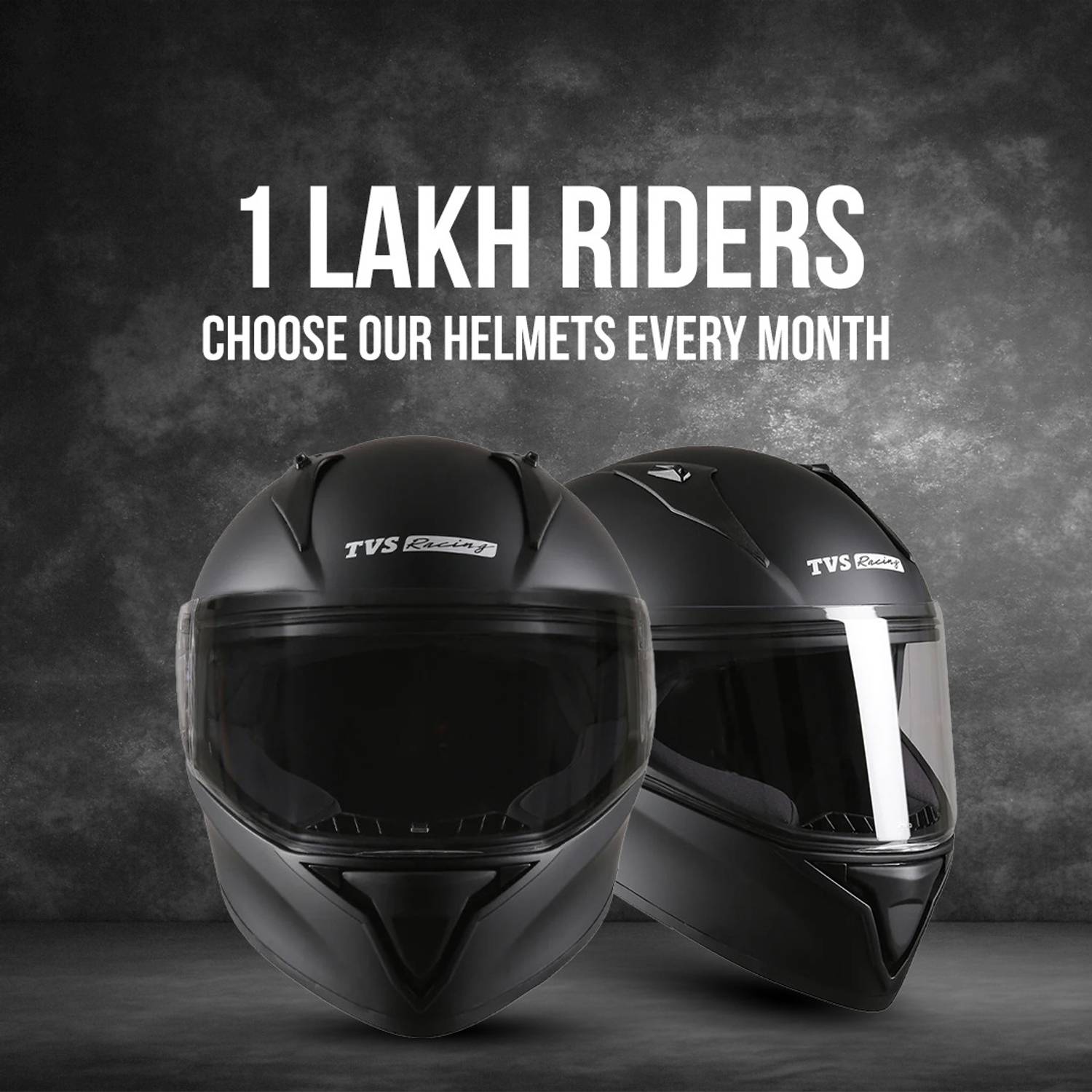 TVS Racing Titan Series Motorbike Helmet Black - Image 2