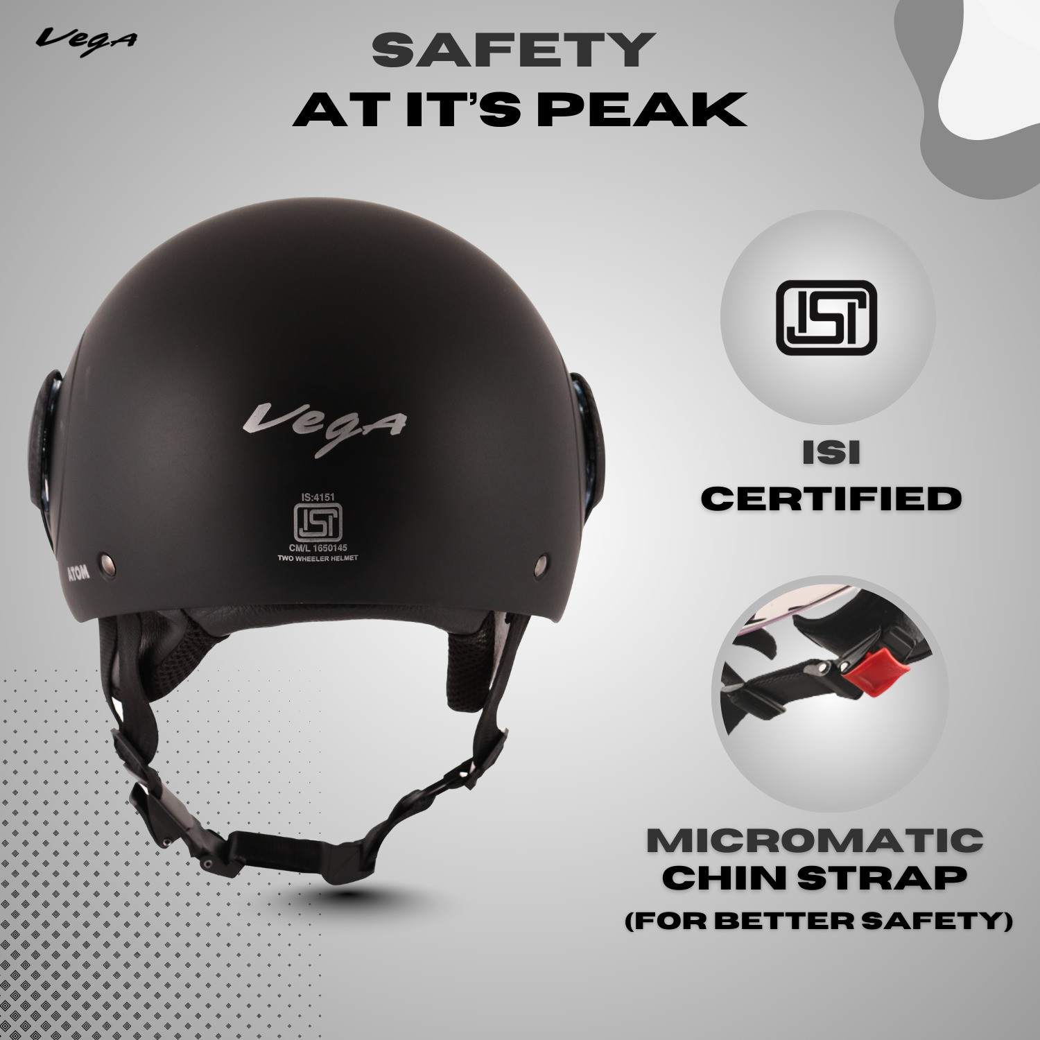 Image of VEGA Atom Motorbike Helmet