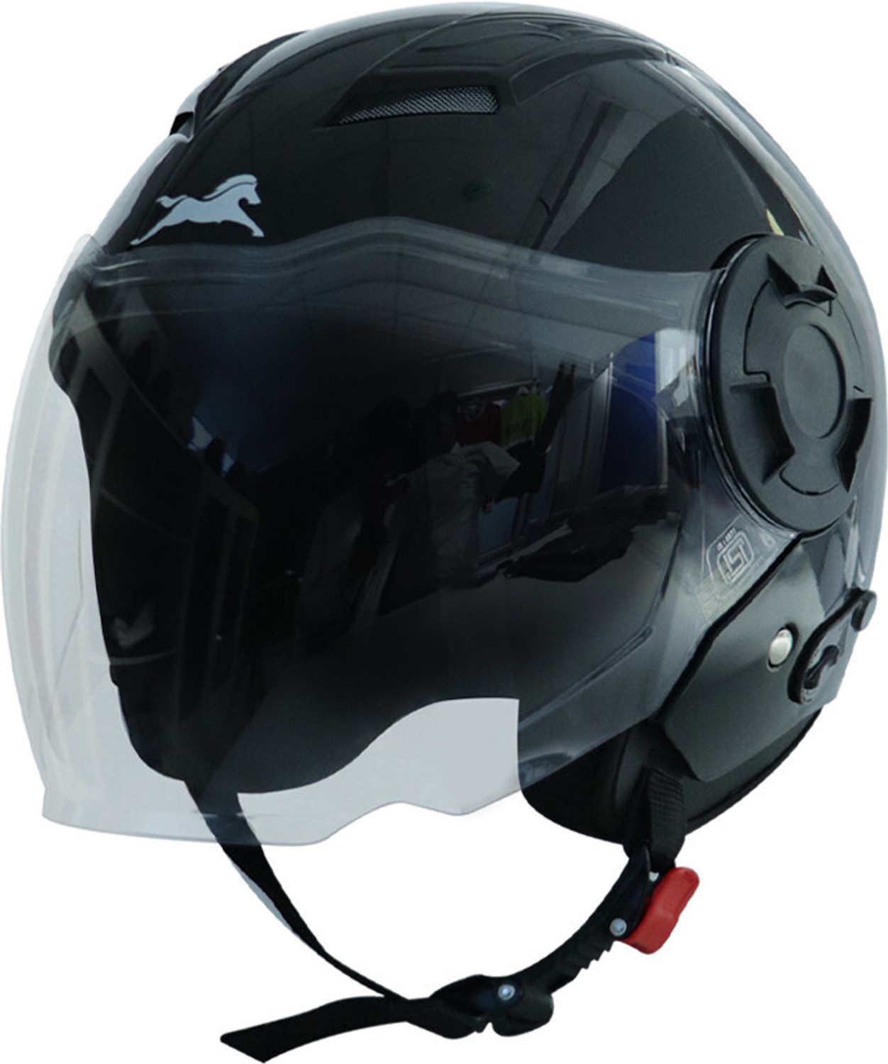 Image of TVS DFL Motorbike Helmet (Black)