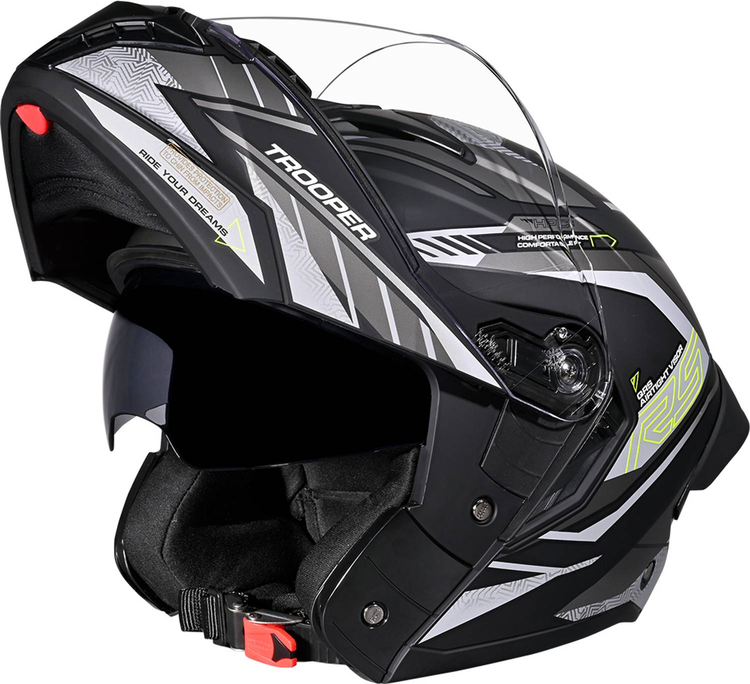 STUDDS Trooper D4 Race Flip-Up Helmet - Image 1