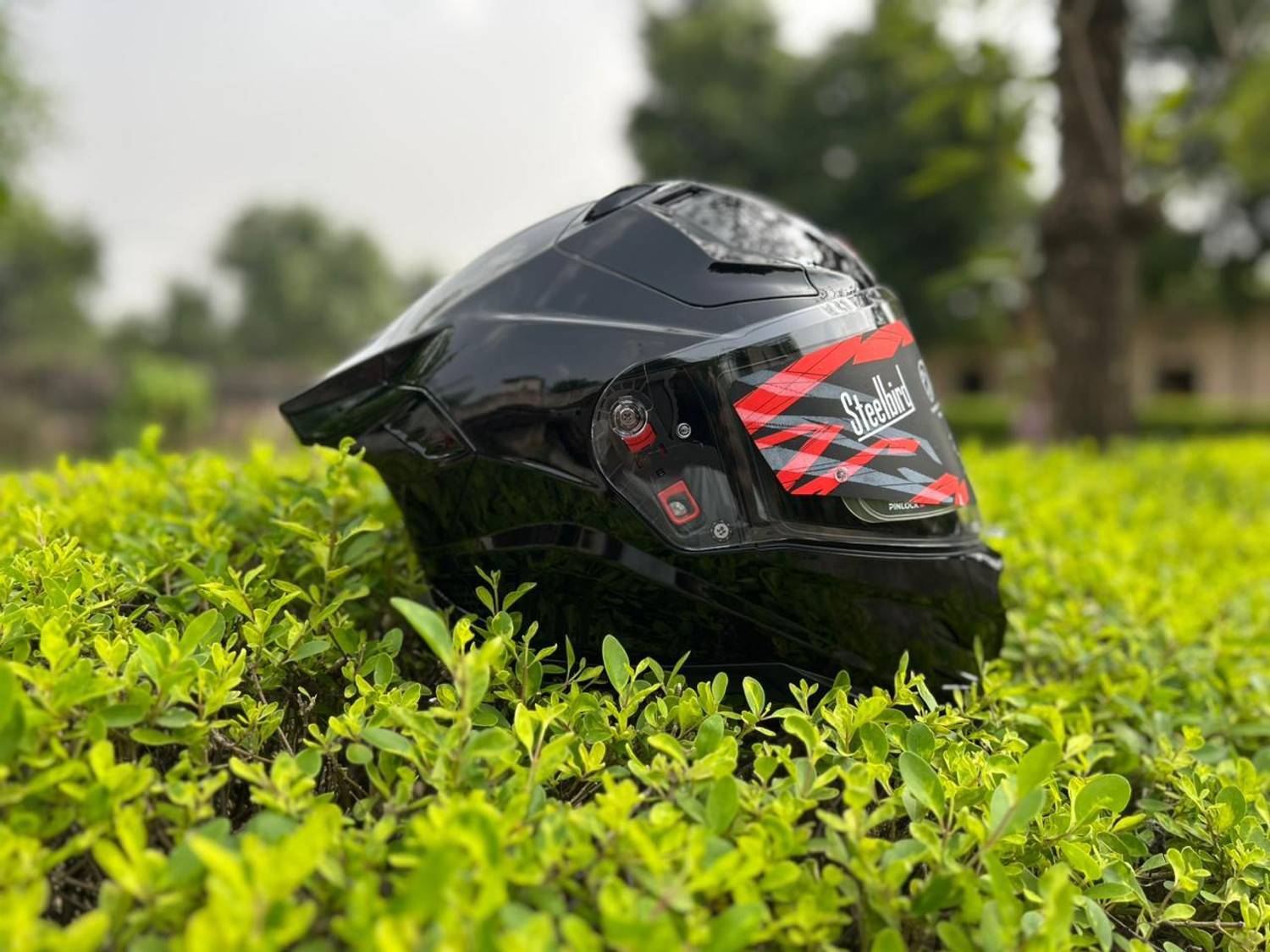 Image of Steelbird Air SBH-61 ISS SXE Dot & ISI Certified Full Face XL AFS EDITION With ANTIFOG Motorsports Helmet