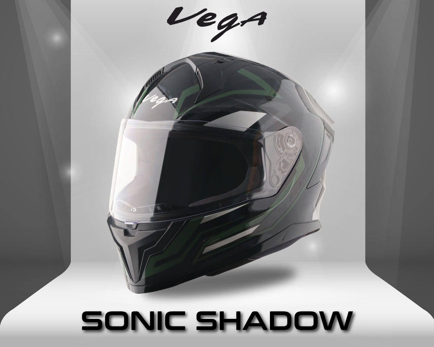 Image of VEGA Sonic Shadow Motorbike Helmet