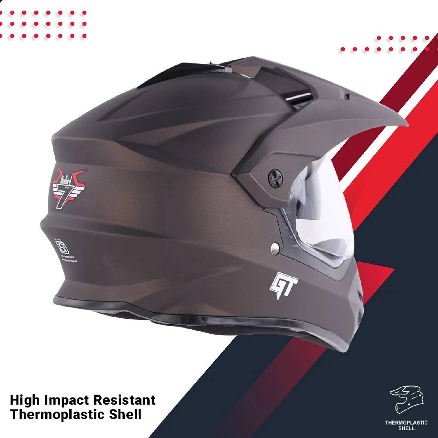 Steelbird Off Road GT Motocross Helmet - Image 4