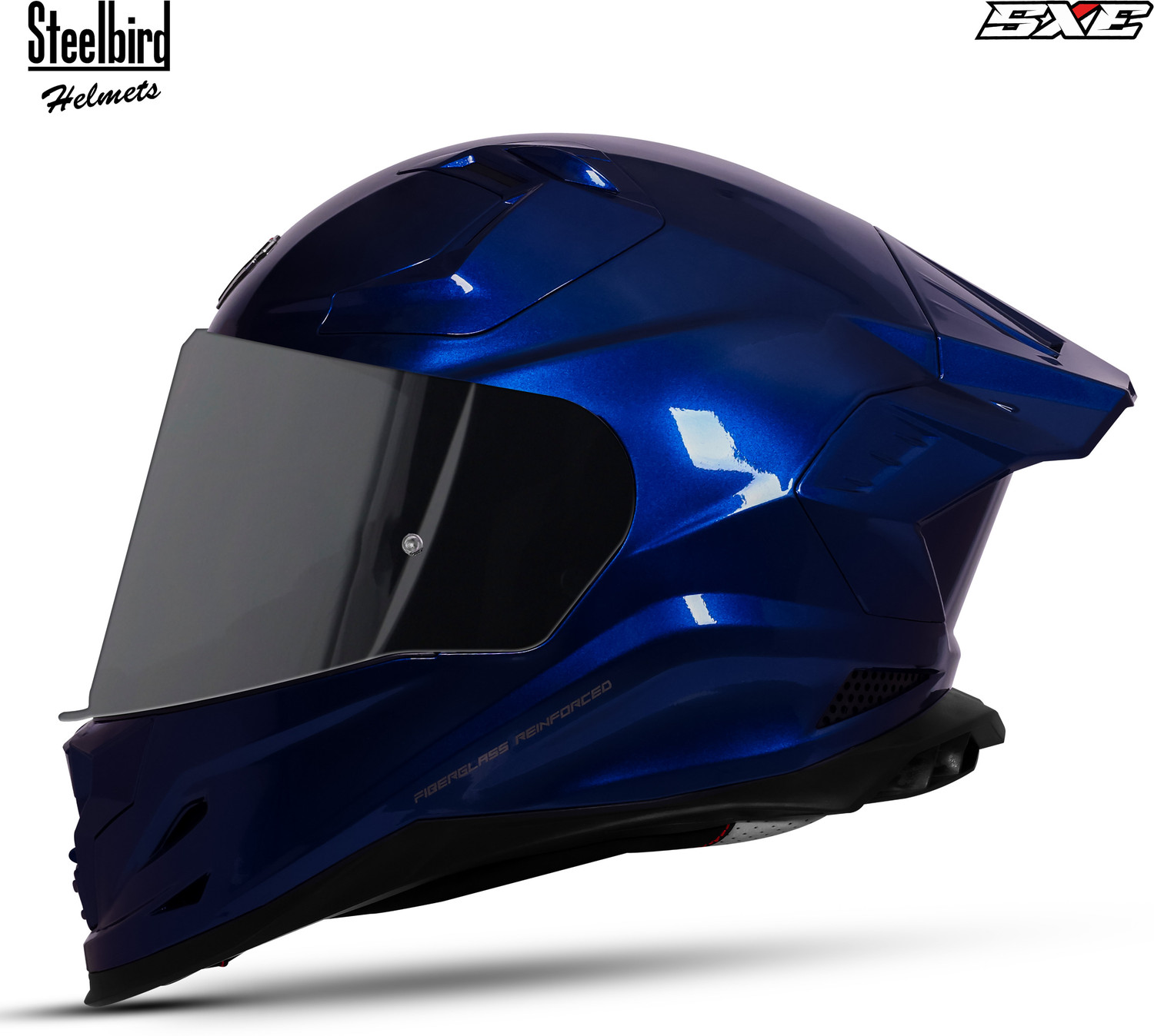 Image of Steelbird SBH 61 SXE ISI and Dot Certified Full Face Motorbike Helmet